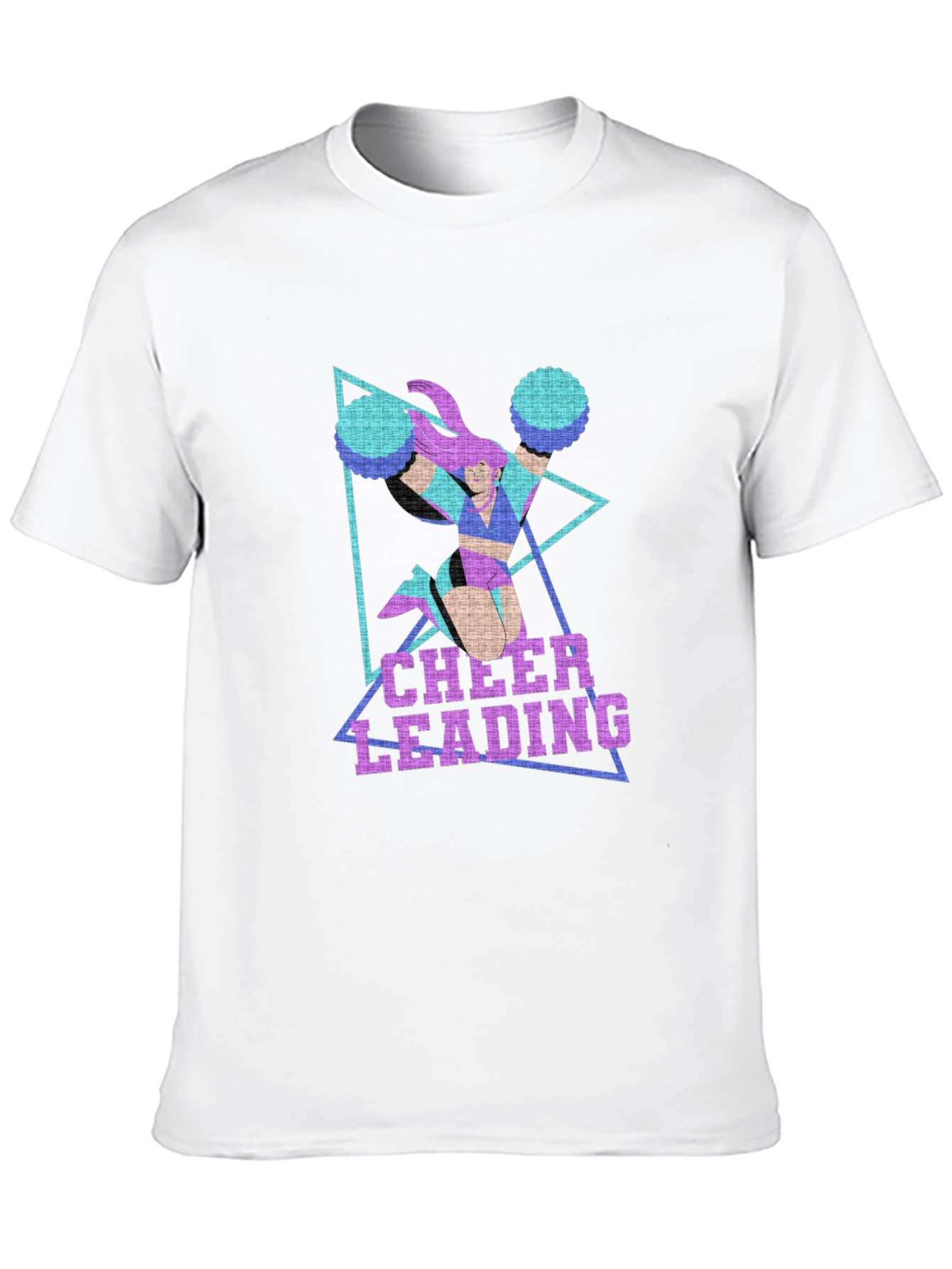 Black Cheerleading Graphic Print Black T-Shirt view 10