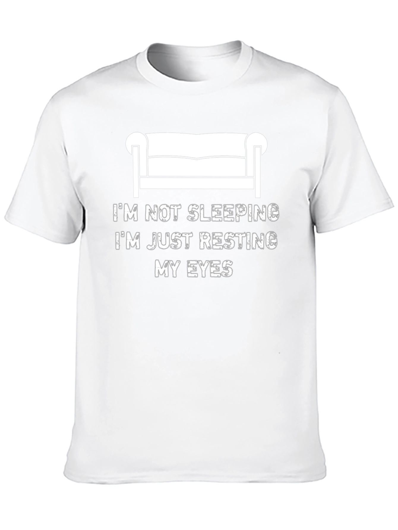 Black Resting My Eyes Funny Graphic T-Shirt view 10