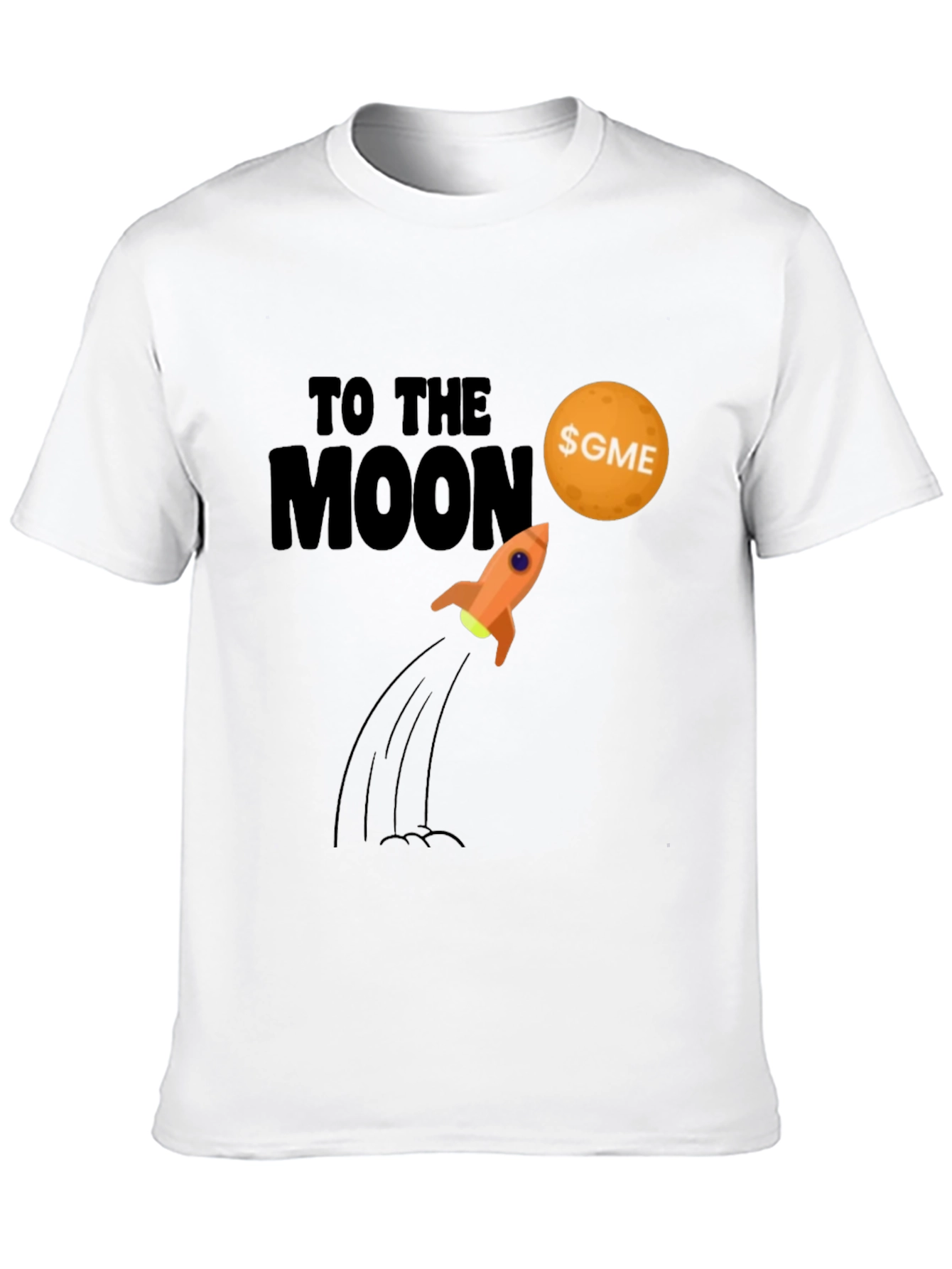 Black GME To The Moon Black T-Shirt view 10