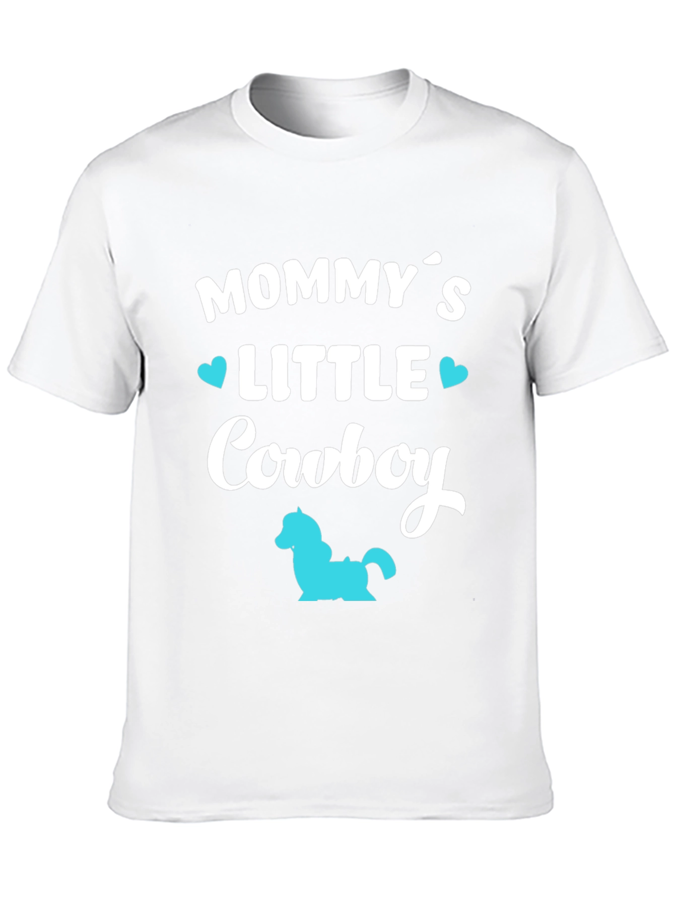 Mommy's Little Cowboy - Black T-Shirt - 10