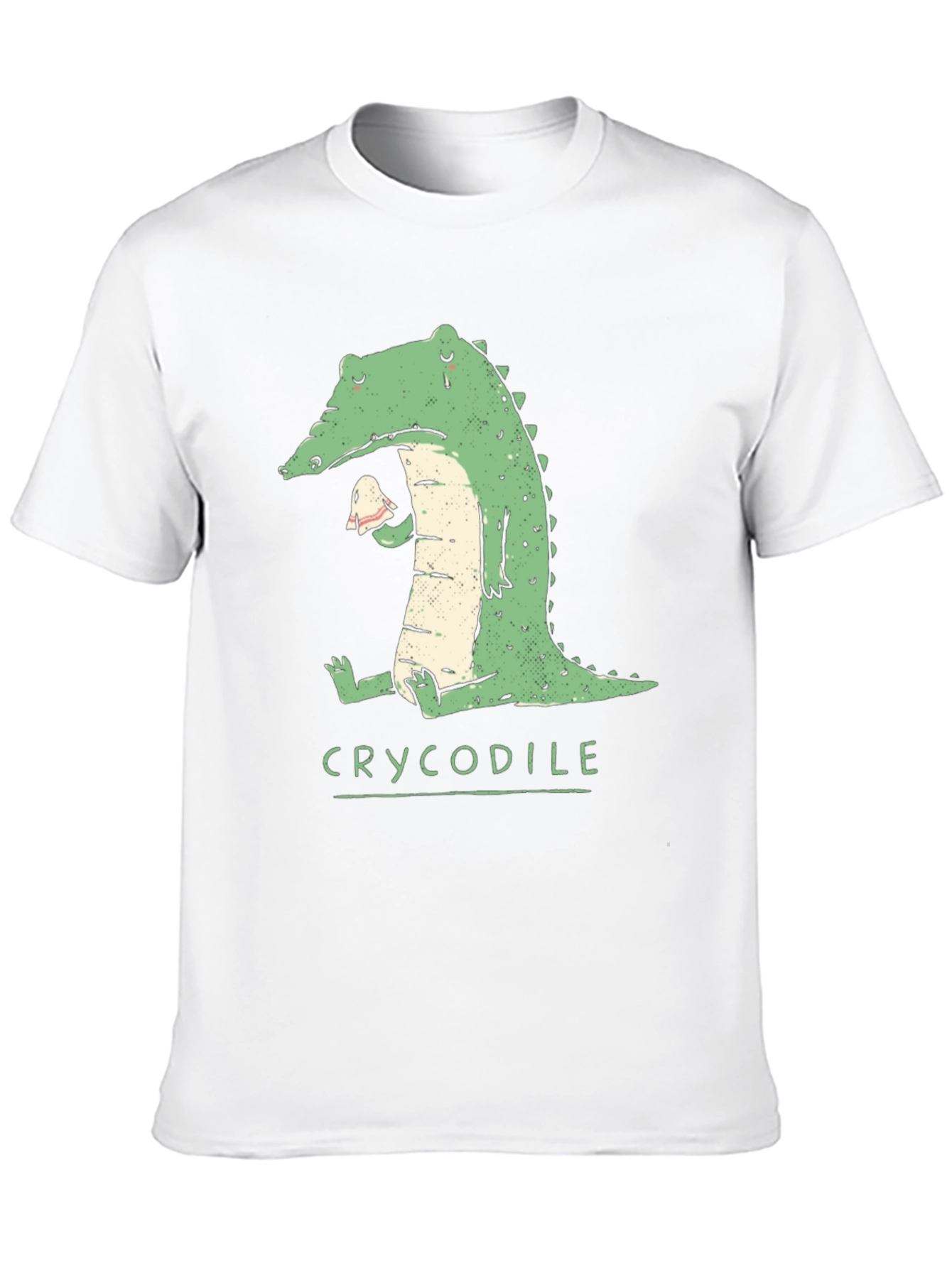 Black Crycodile T-Shirt - Funny Crocodile Graphic Tee view 10