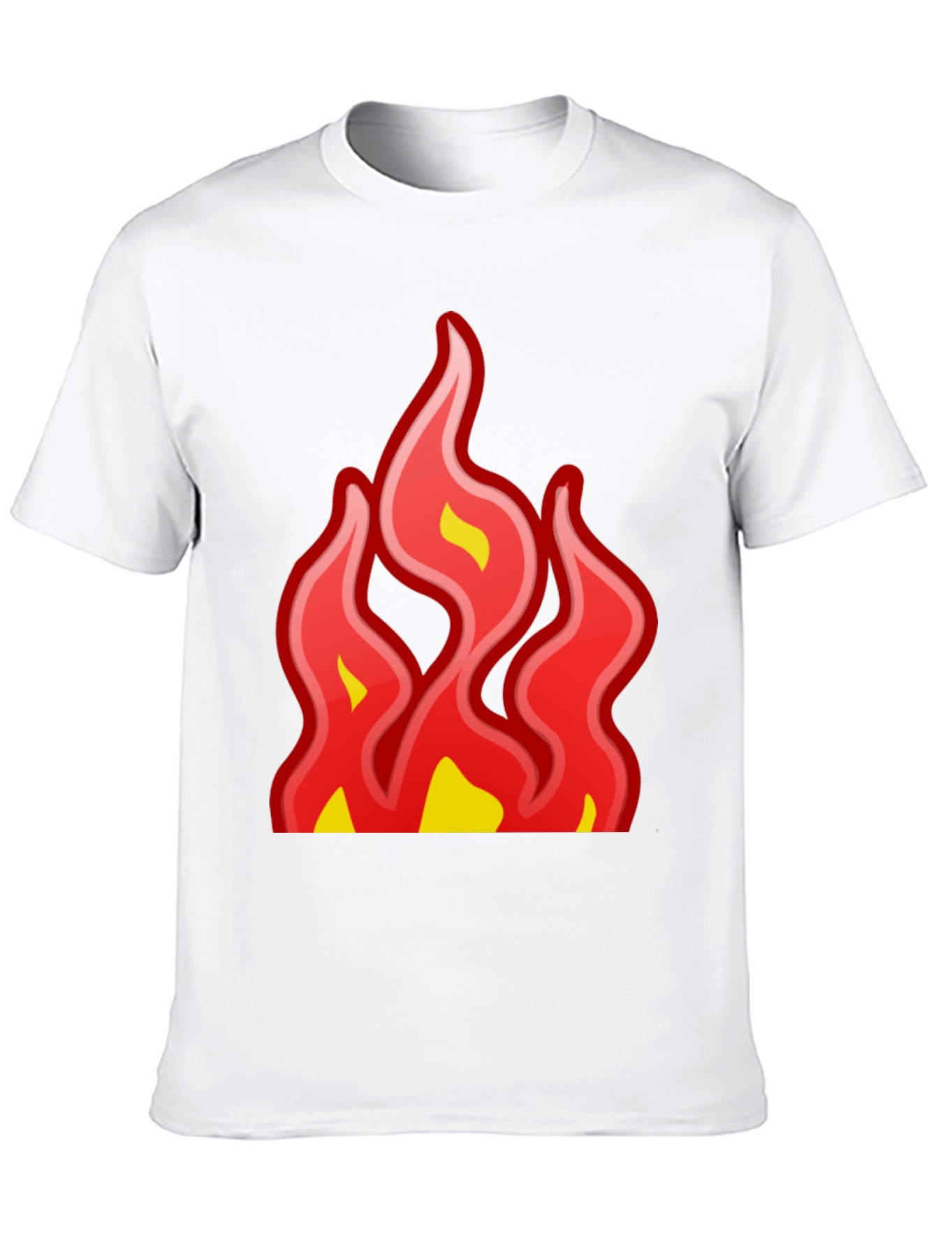 Black Fiery Graphic Tee - Bold Statement T-Shirt view 10