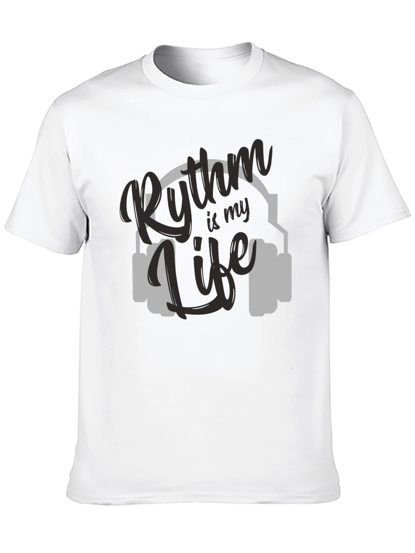 Black Rhythm is My Life Black Graphic Tee view 10