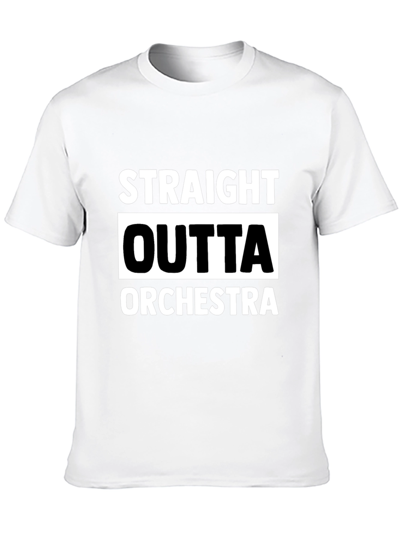 Black Straight Outta Orchestra Black T-Shirt view 10