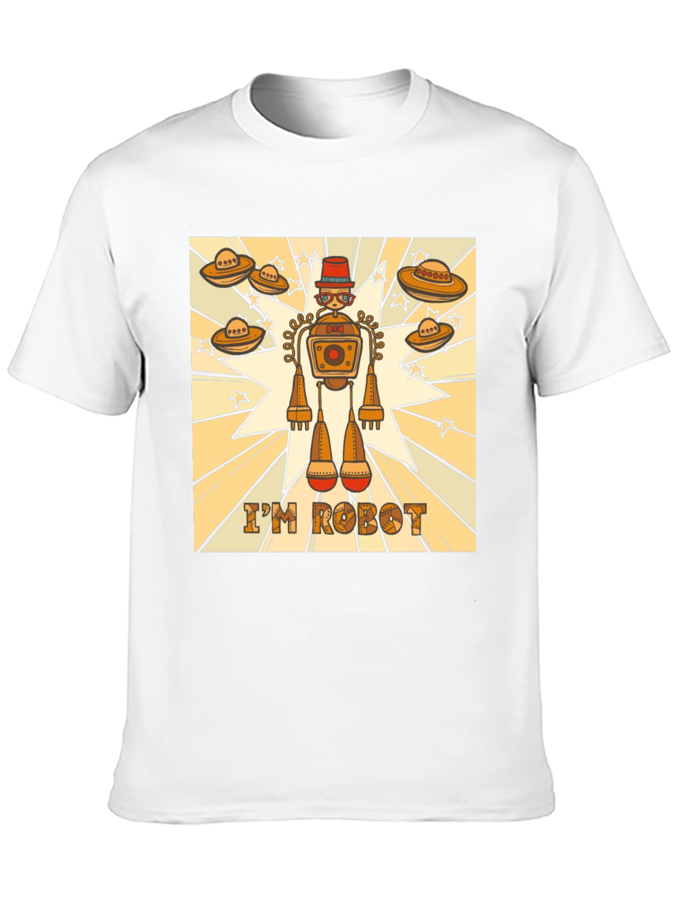 Black I'm Robot Graphic T-Shirt - Sci-Fi Fun! view 10