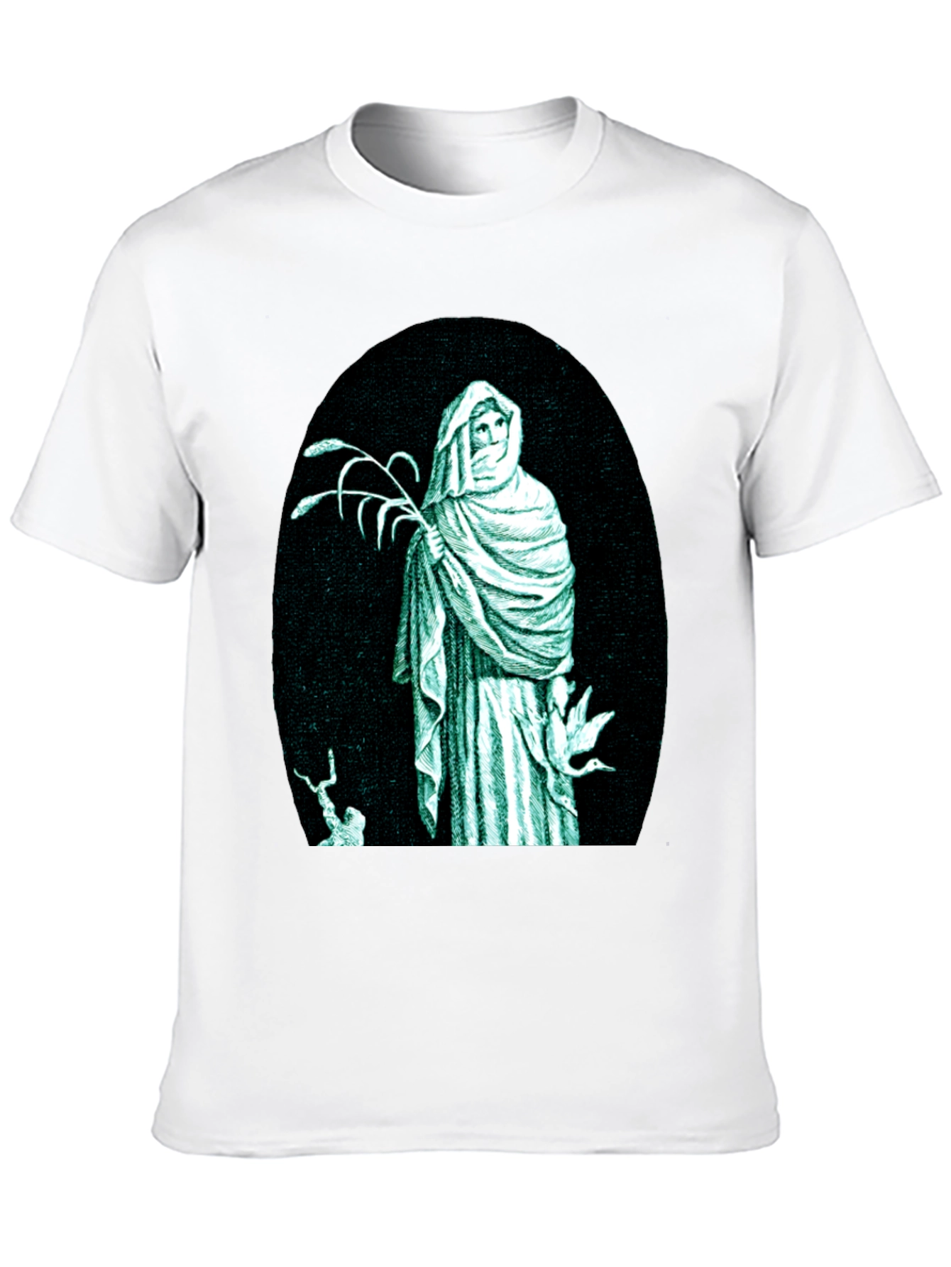Black Mystic Figure Graphic T-Shirt view 10