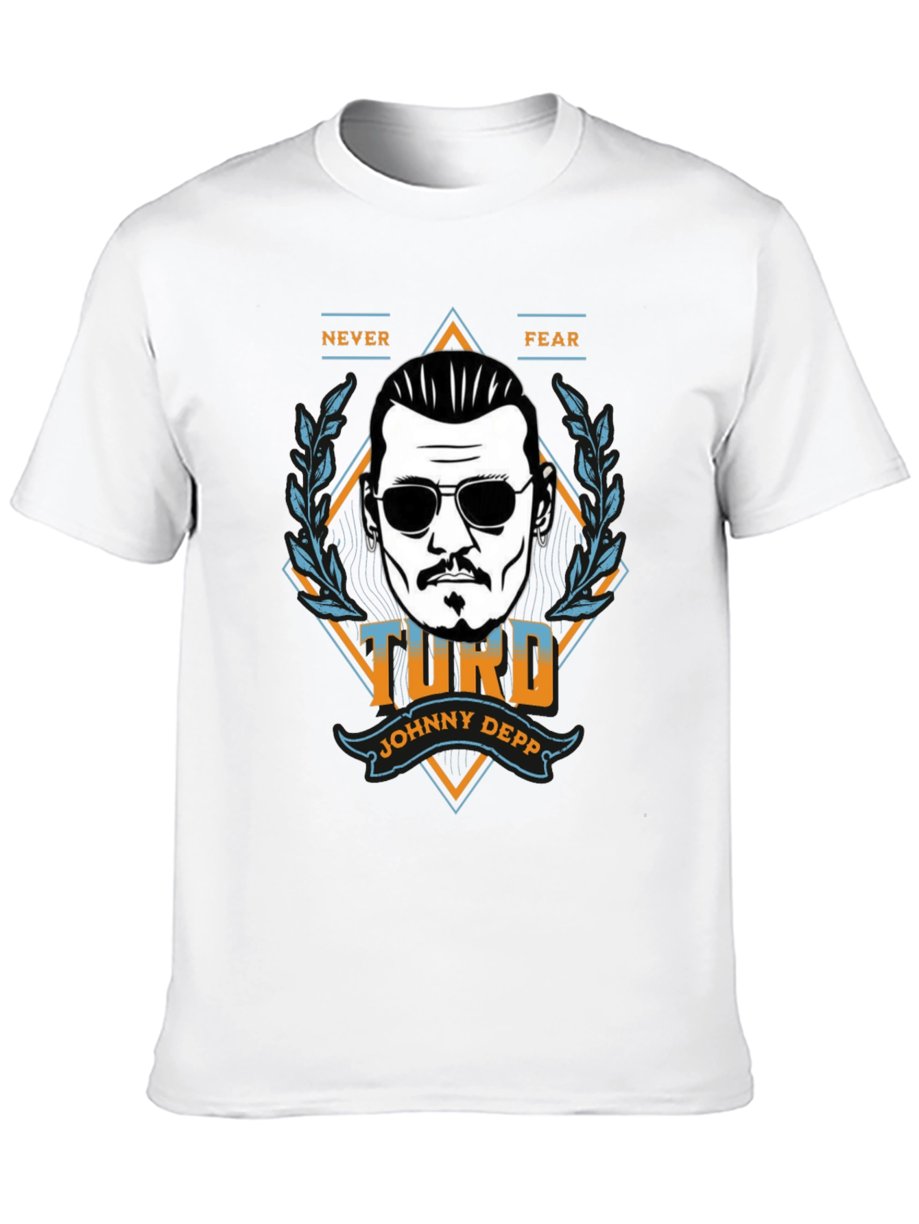 Black Johnny Depp 'Turd' Graphic T-Shirt - Never Fear view 10