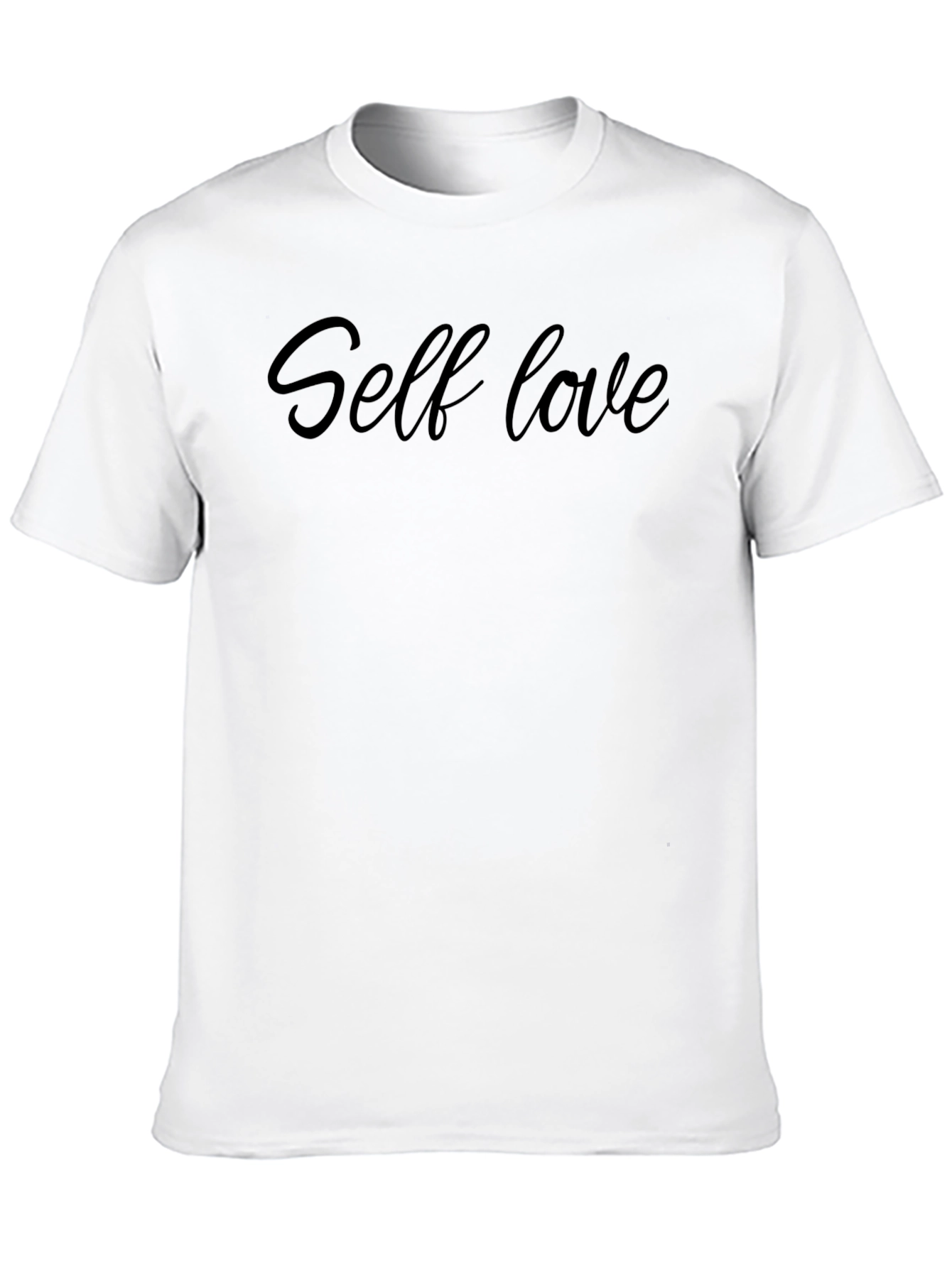 Black Self Love Graphic Tee - Soft Cotton Blend T-Shirt view 10