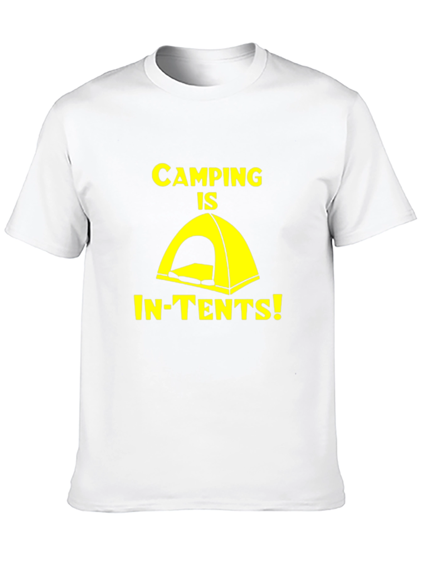 Black Camping Is In-Tents! Novelty Graphic T-Shirt view 10