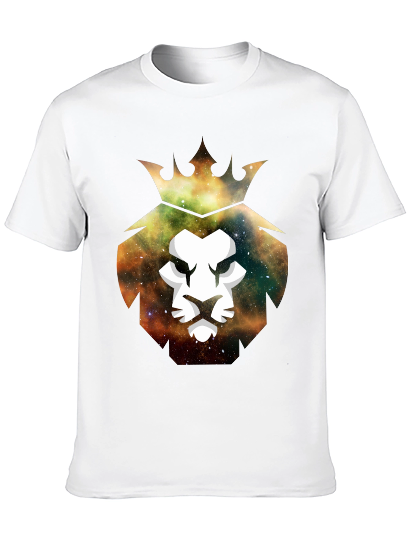 Black Galaxy Lion King Graphic Tee - Stylish Men's T-Shirt view 10