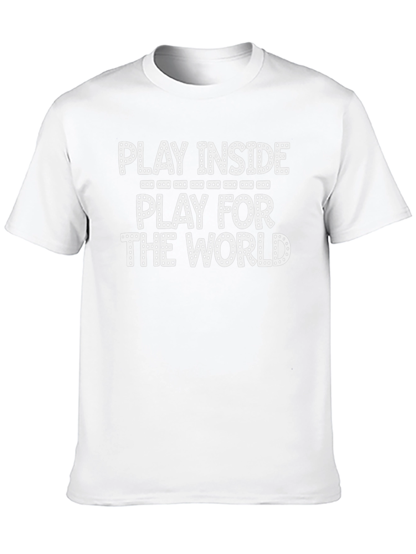 Black Play Inside - Play For The World T-Shirt view 10