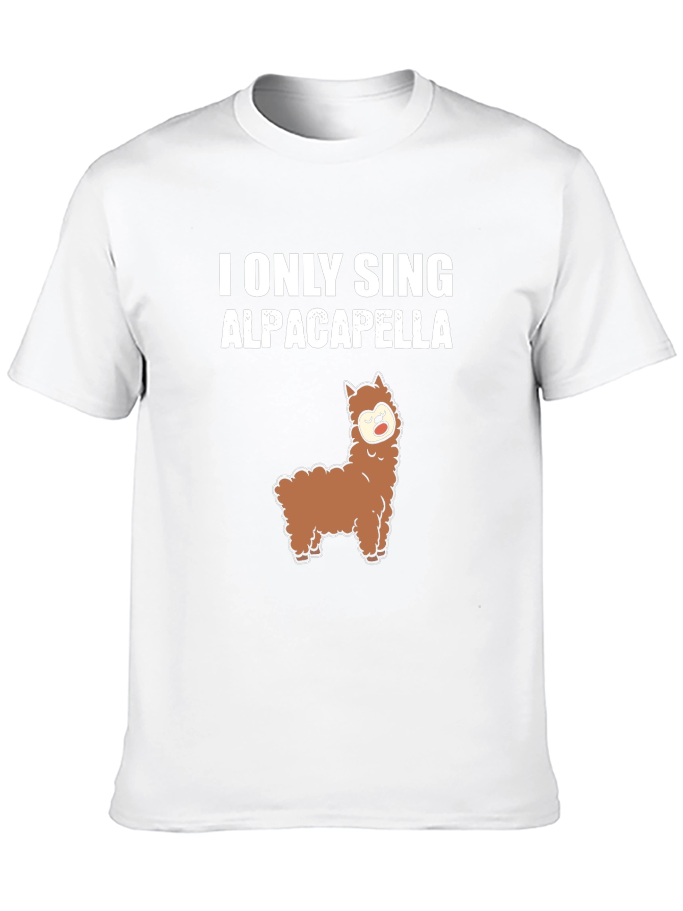 Black Alpaca-pella T-Shirt Funny Music Pun Tee view 10