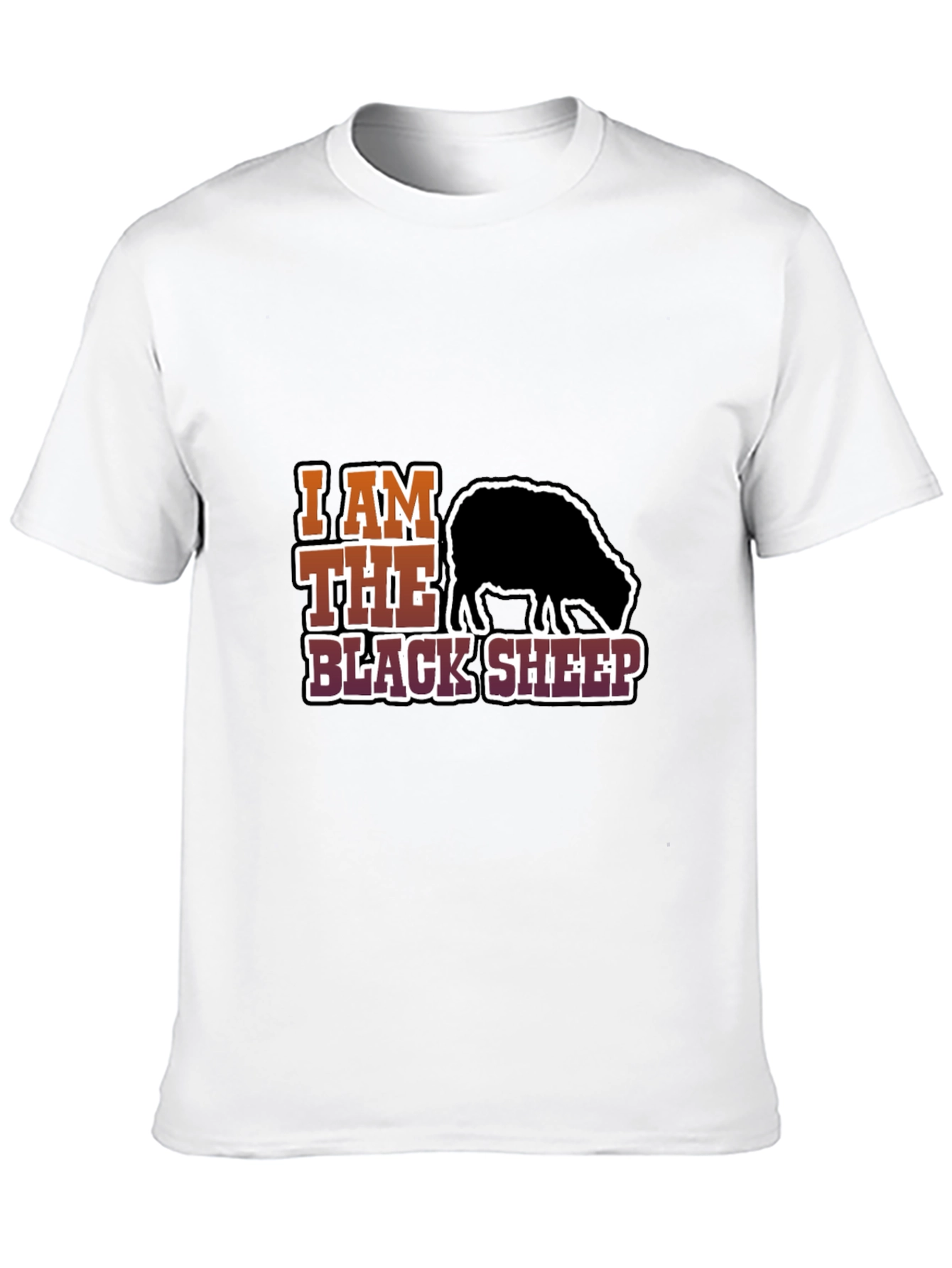 Black I Am The Black Sheep Graphic T-Shirt view 10