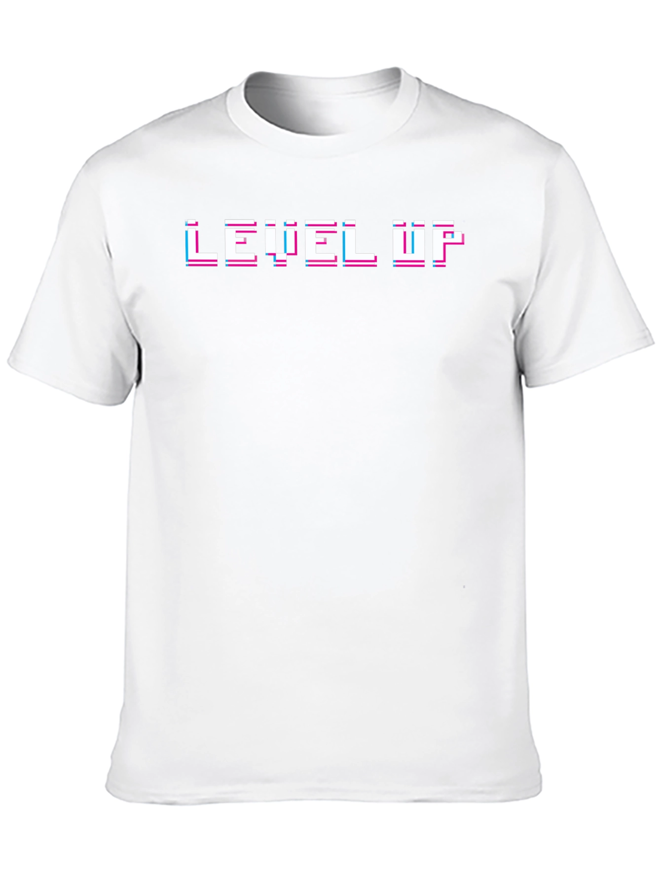 Black Level Up Glitch Tee - Black Gaming T-Shirt view 10