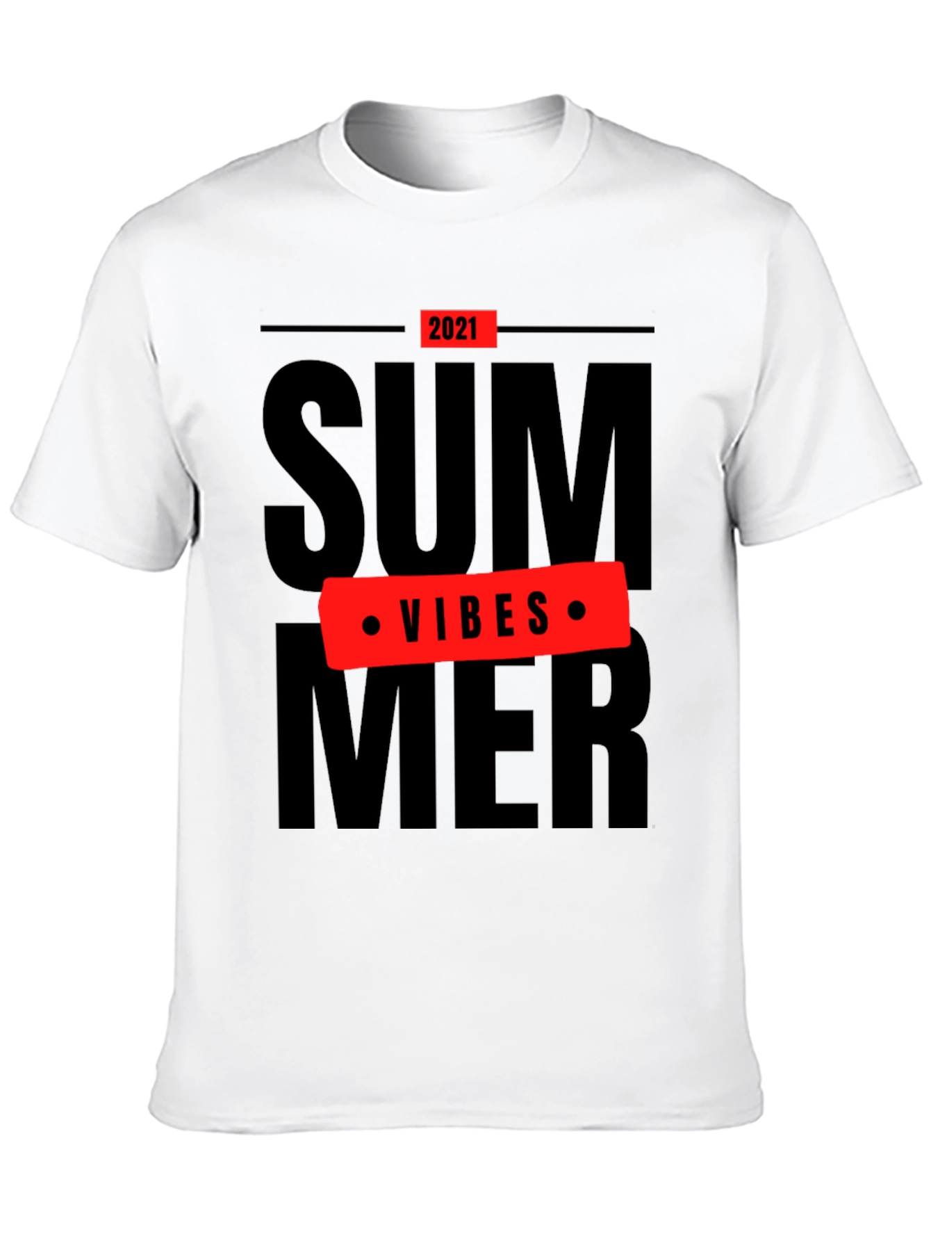 Black Summer Vibes 2021 Black T-Shirt view 10