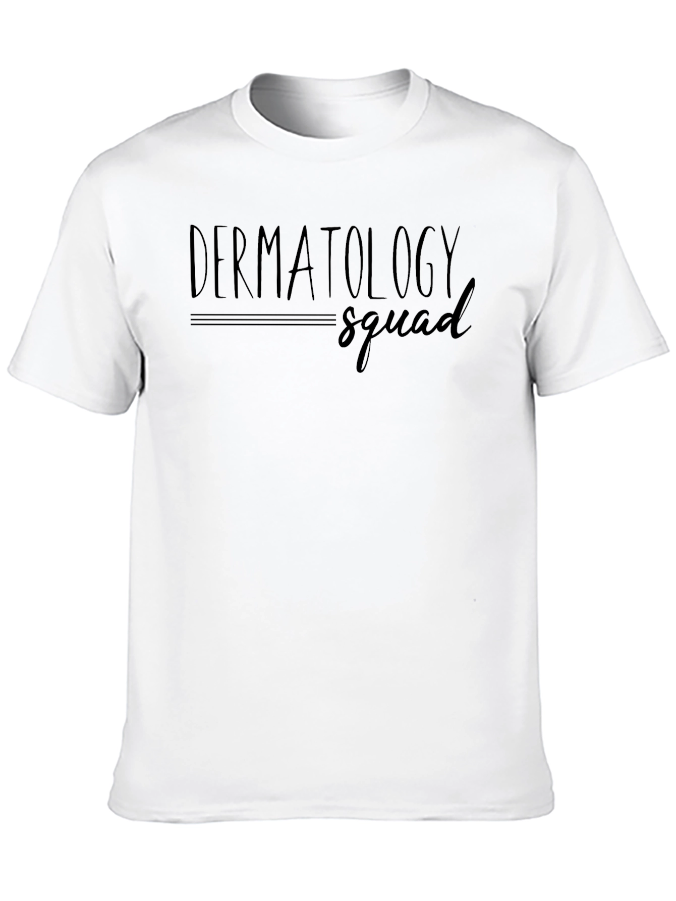 Black Dermatology Squad T-Shirt - Classic Crew Neck, Soft Cotton Blend view 10