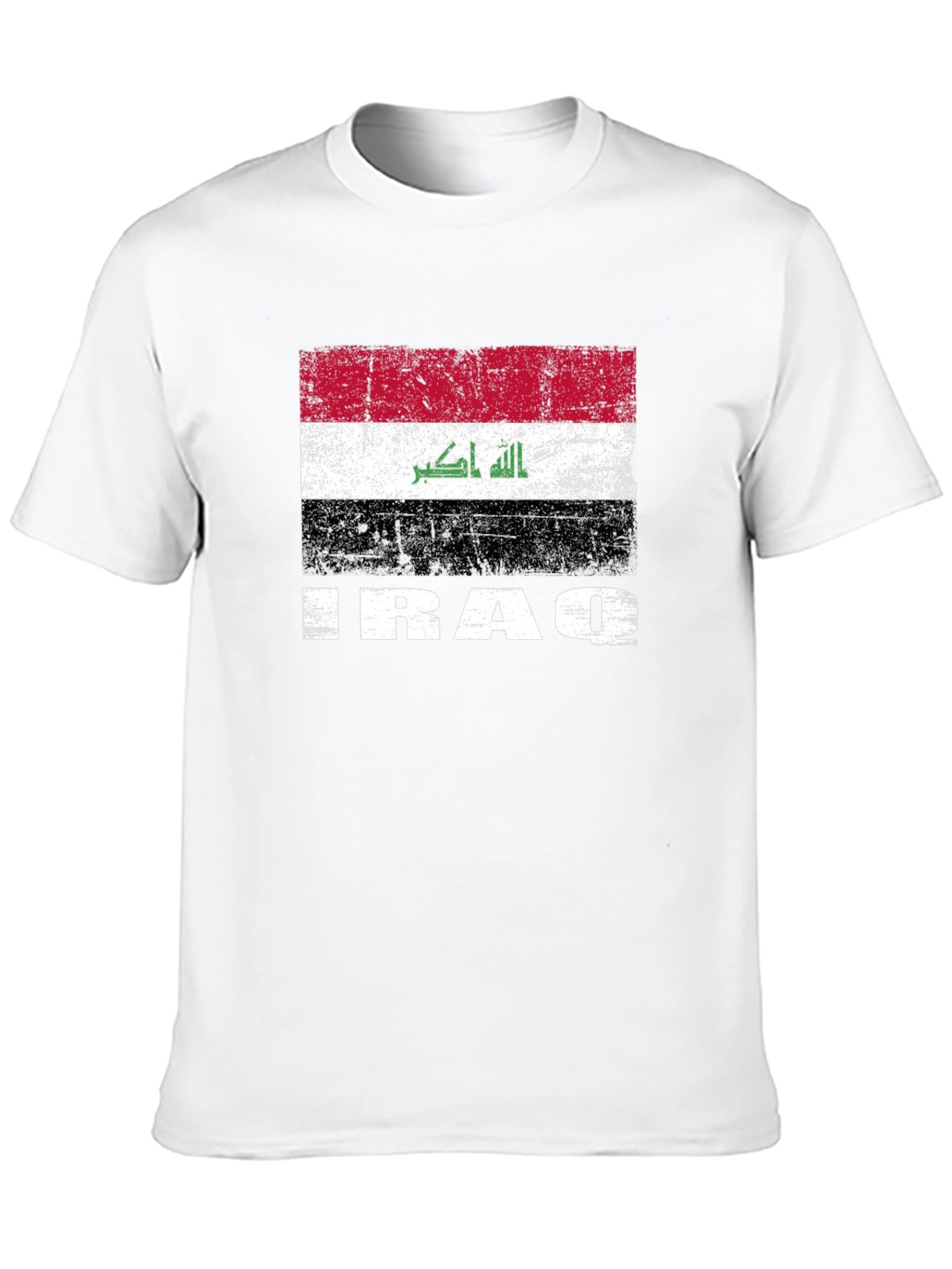 Iraq Flag T-Shirt - Distressed Graphic Tee - 10