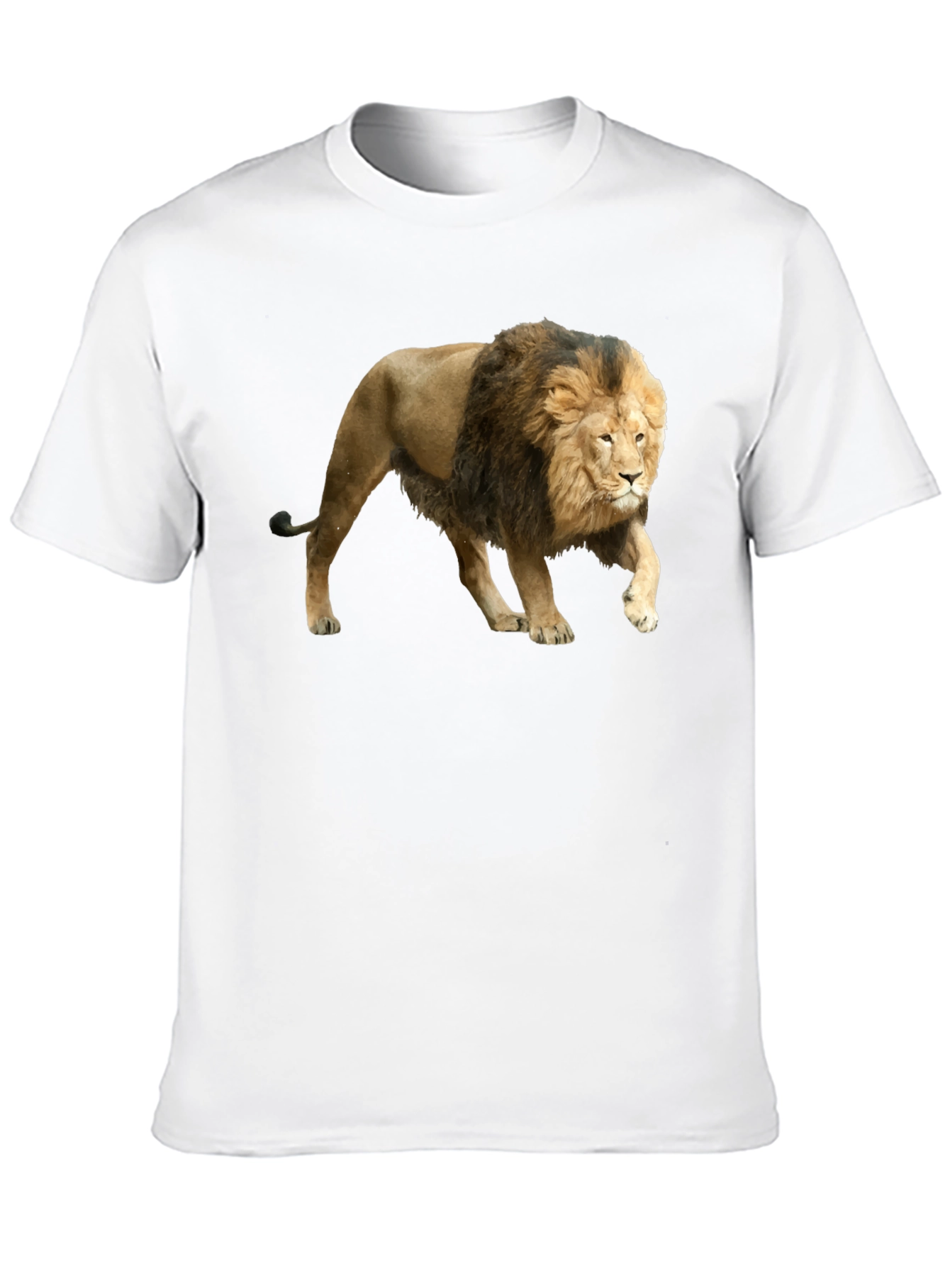 Black Lion Graphic Black T-Shirt view 10