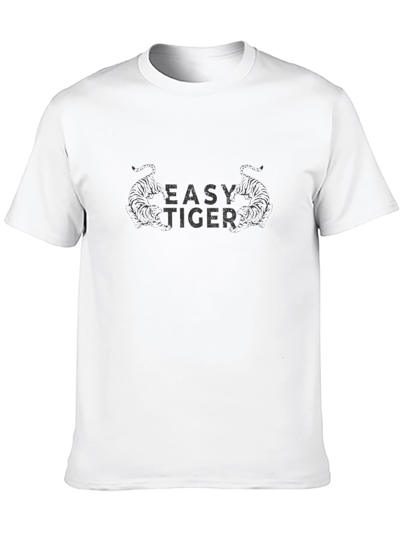 Black Easy Tiger Graphic Tee - Cool Casual Style view 10