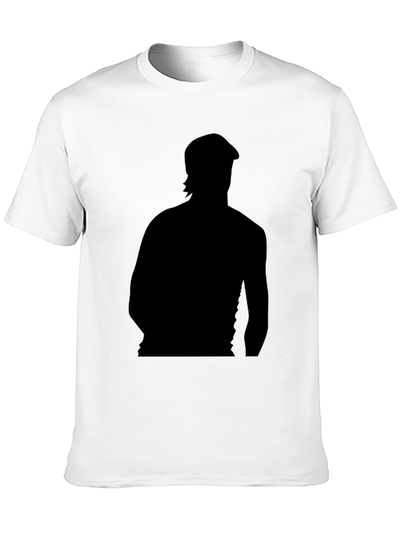 Black Silhouette Graphic Print Black T-Shirt view 10