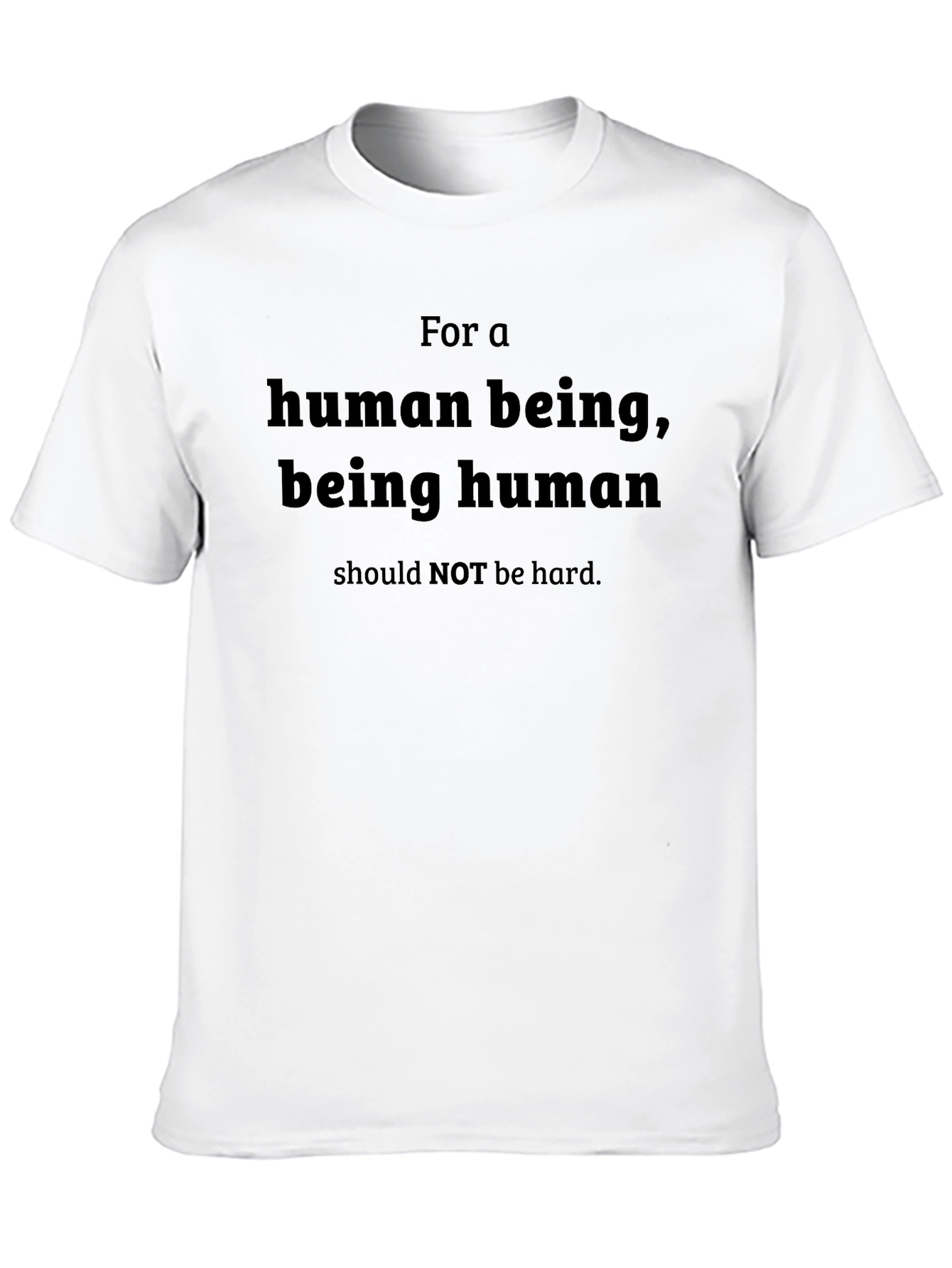 Black Human Being T-Shirt - Be Human, Not Hard view 10