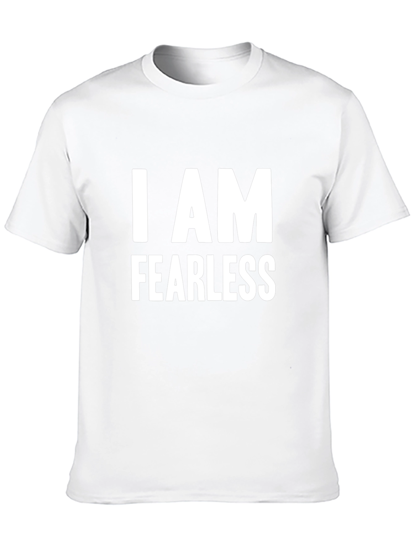 Black Fearless Black Graphic Tee - Bold Statement T-Shirt view 10
