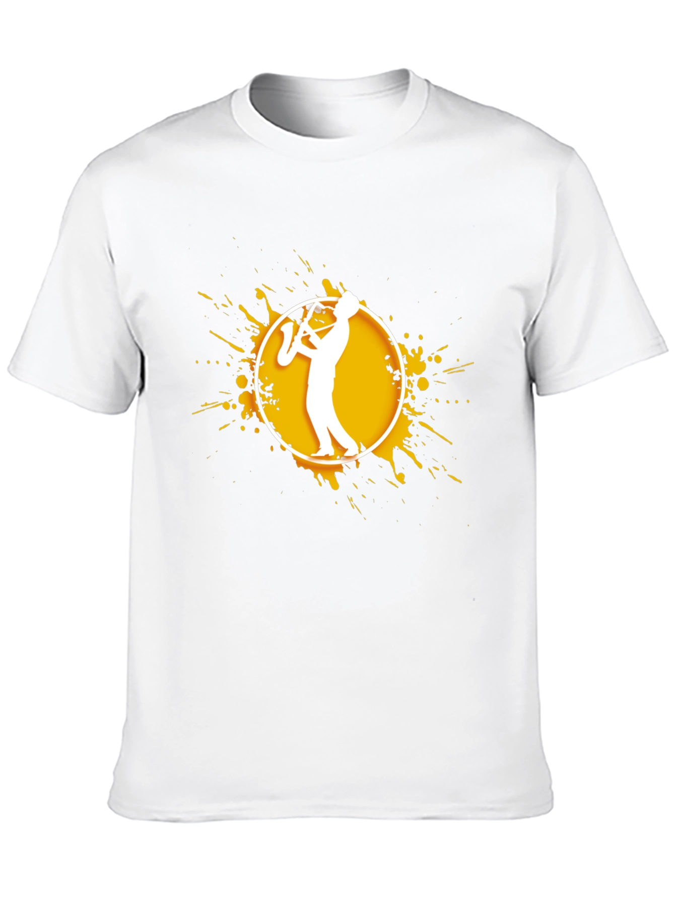 Black Saxophone Player Graphic T-Shirt view 10