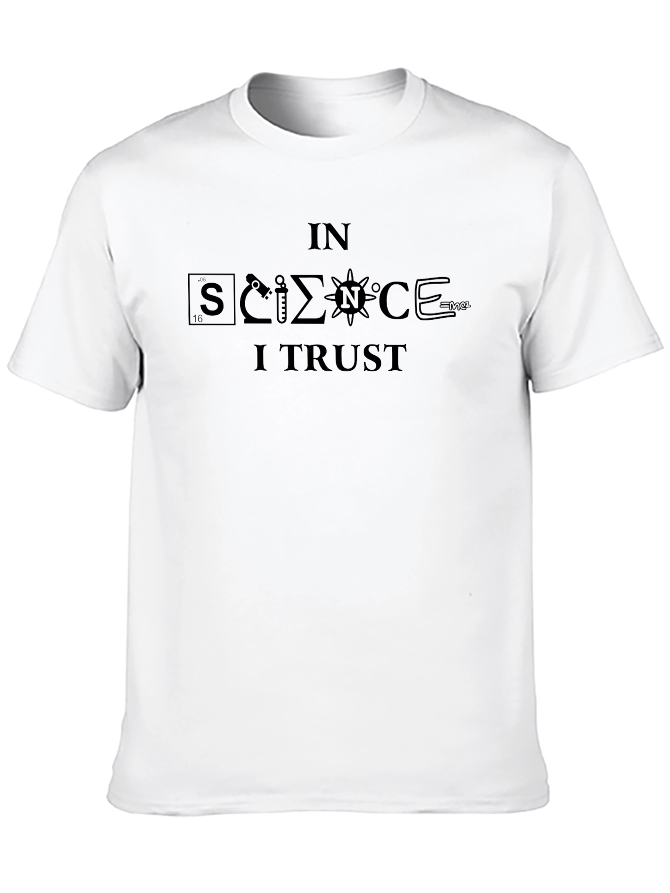 Black In Science I Trust Black Graphic T-Shirt view 10