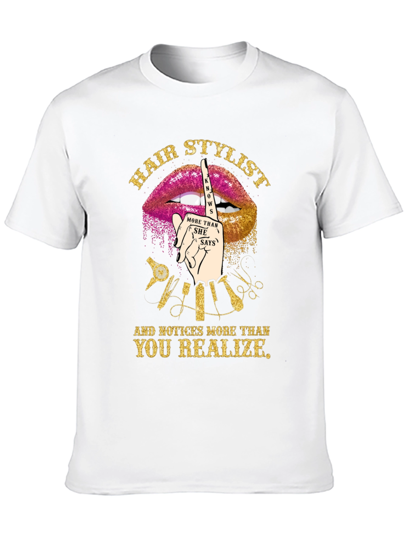Black Hair Stylist Knows More Funny Graphic Tee view 10