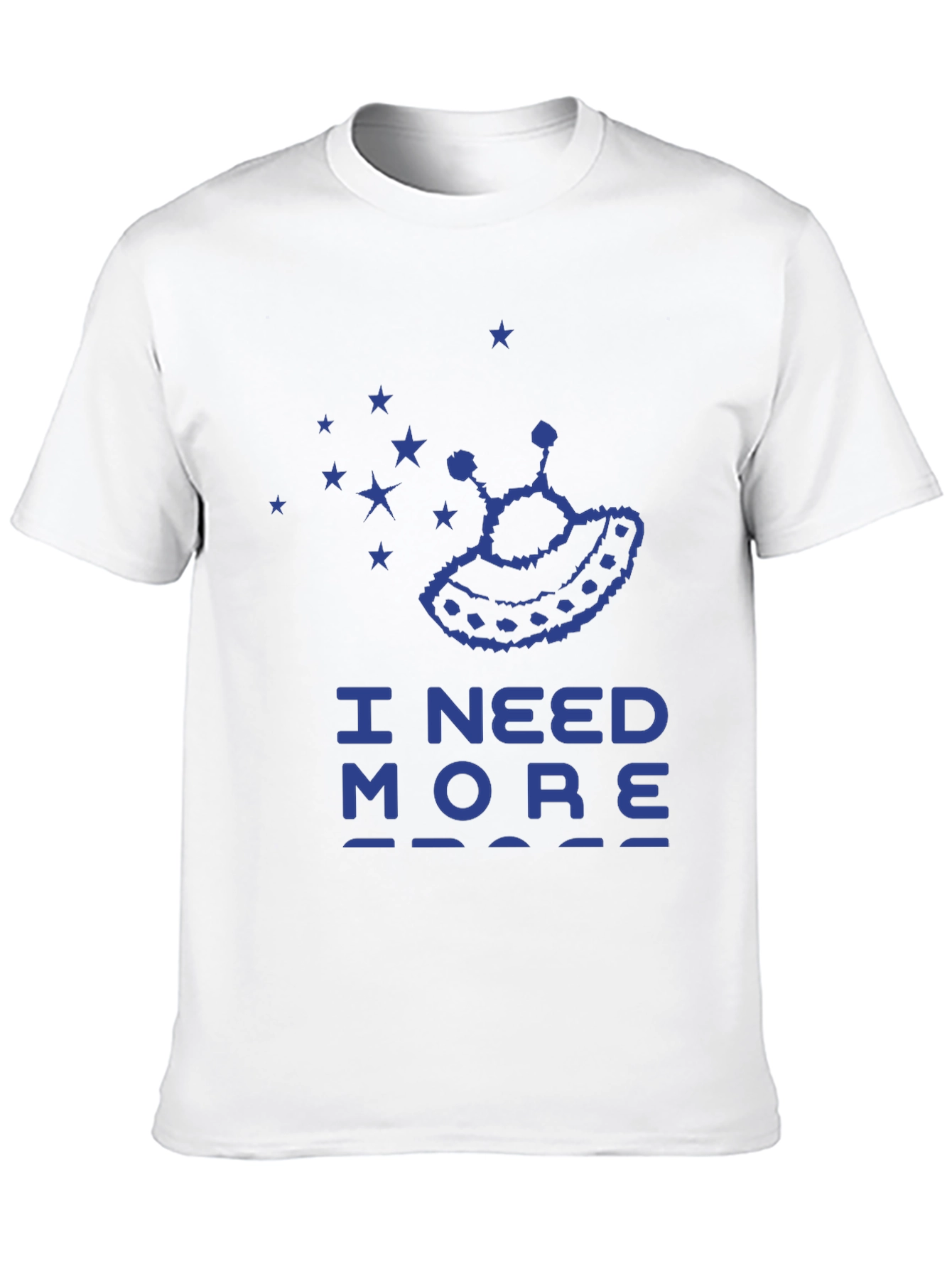 Black I Need More Space Graphic Tee, Alien UFO Shirt view 10