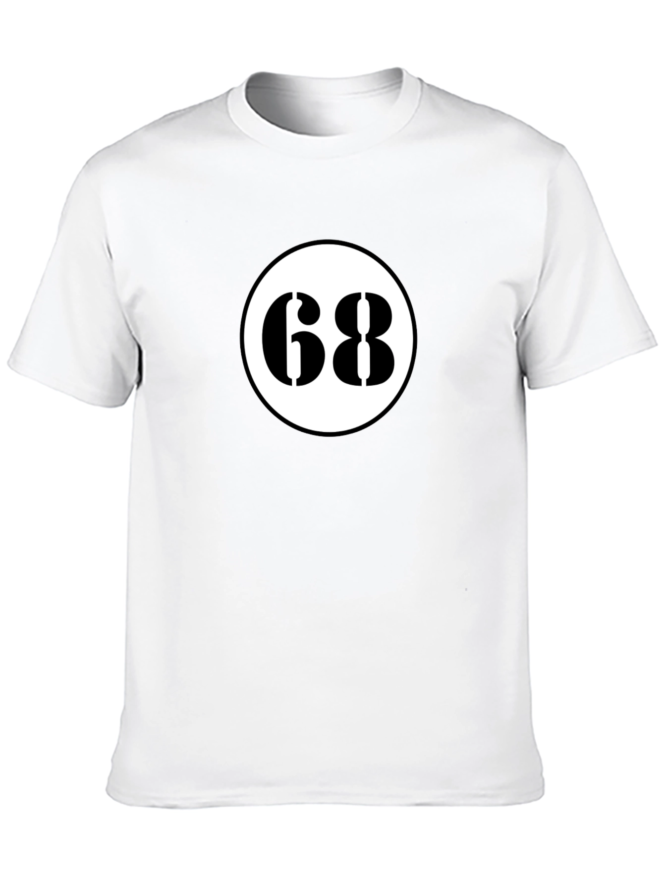 Black Retro 68 Racer Tee - Black Cotton Blend Shirt view 10