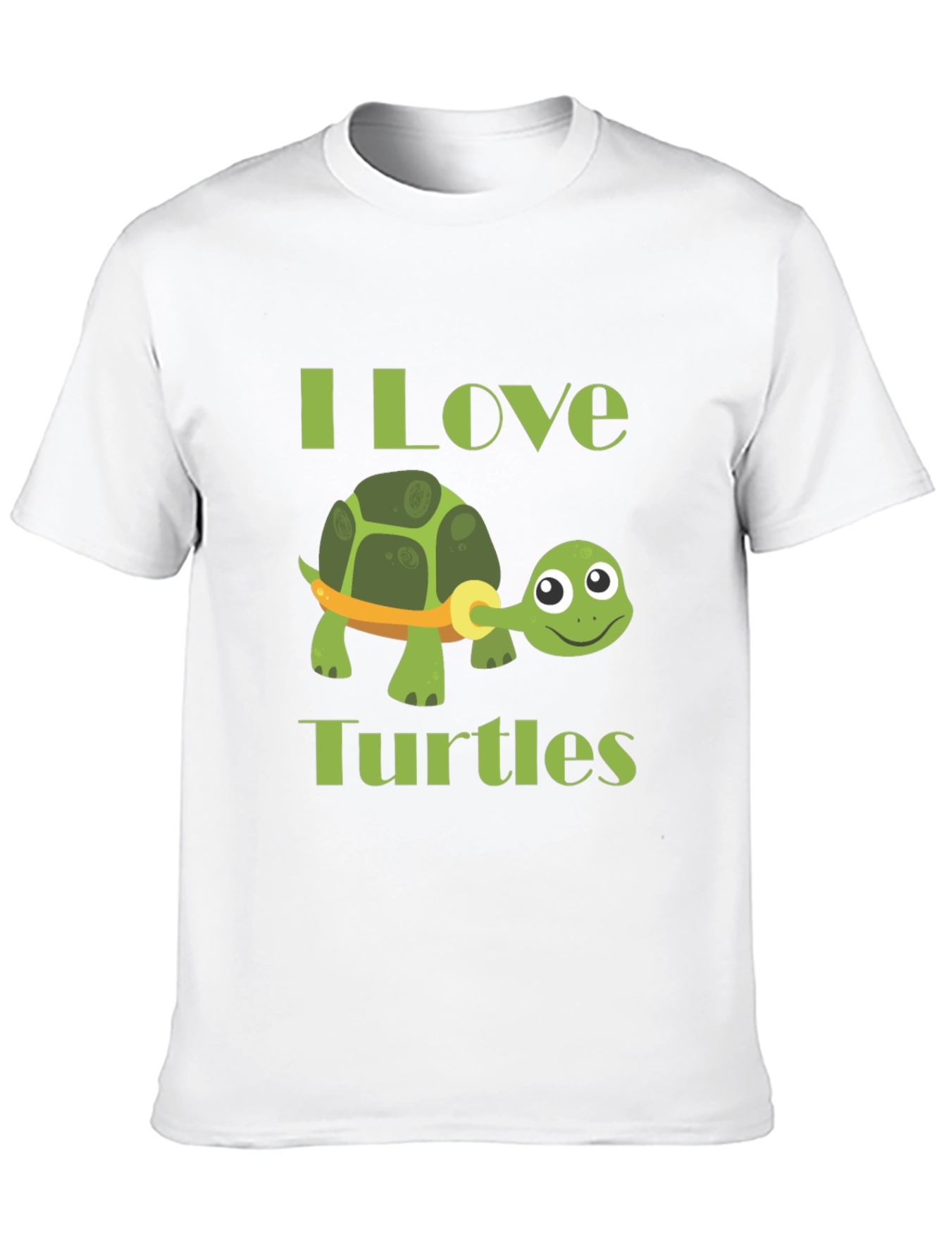 Black I Love Turtles Graphic T-Shirt view 10