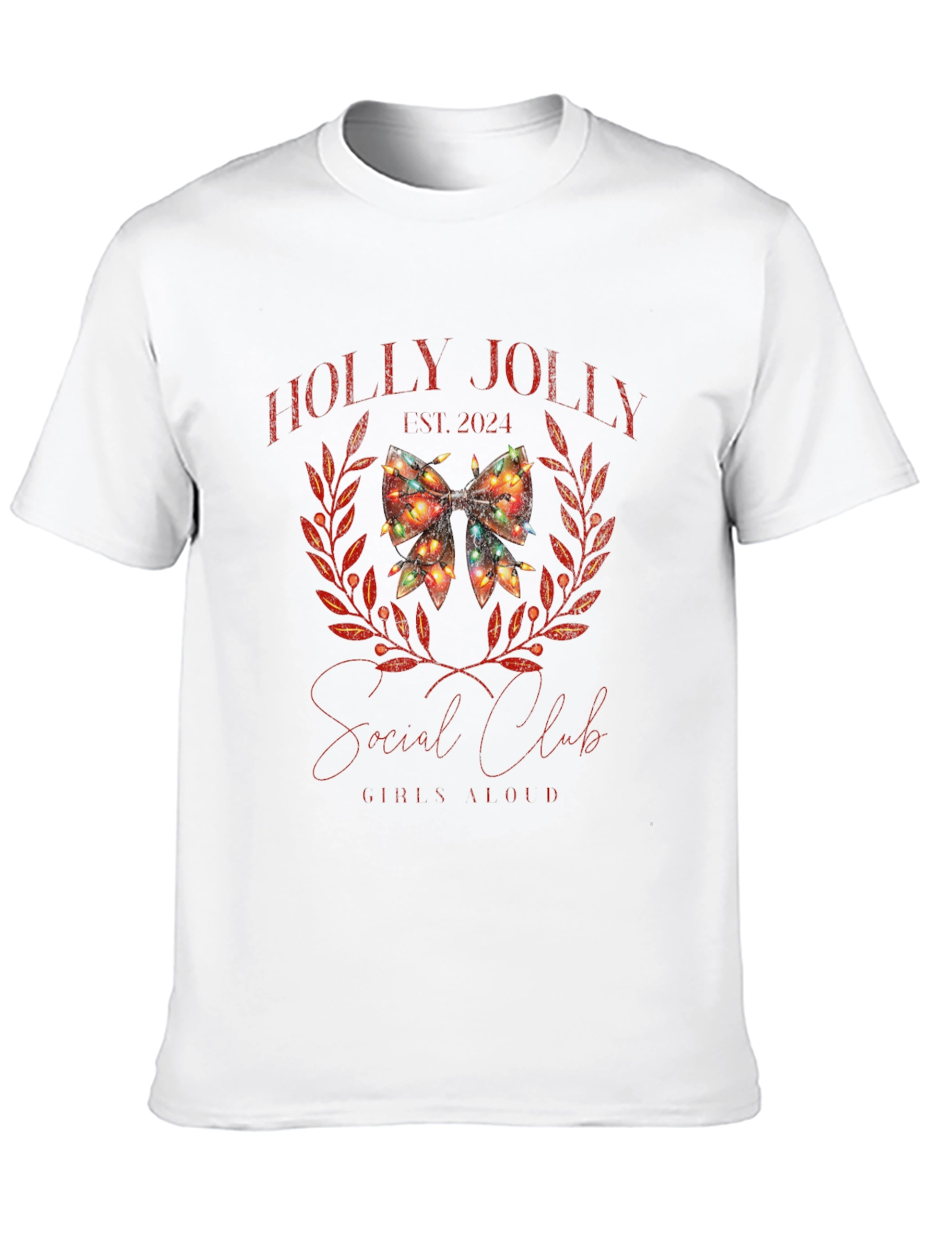 Black Holly Jolly Social Club Tee view 10