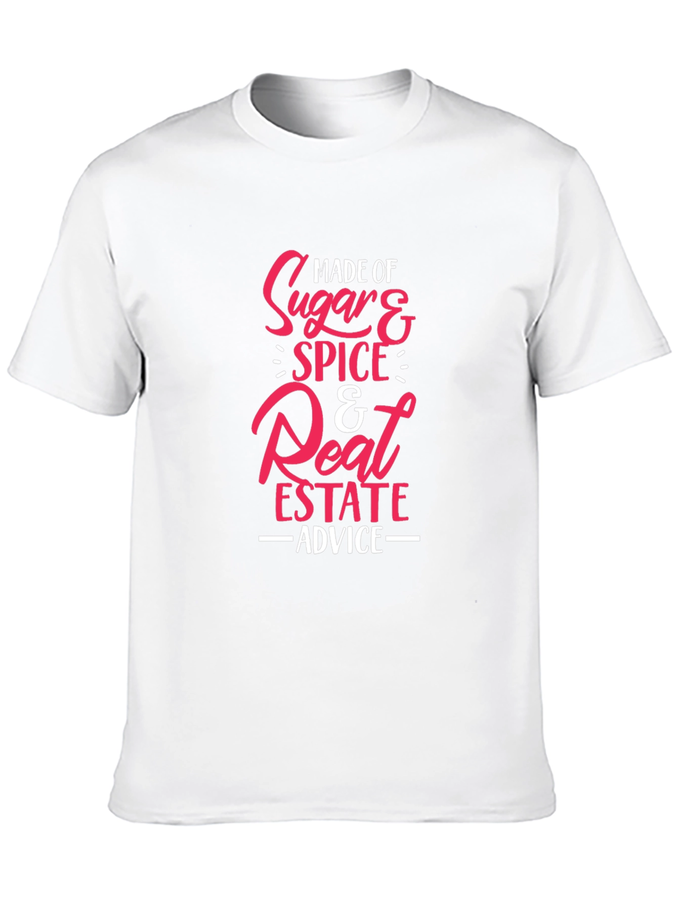 Black Made of Sugar Spice Real Estate Advice Graphic Tee view 10