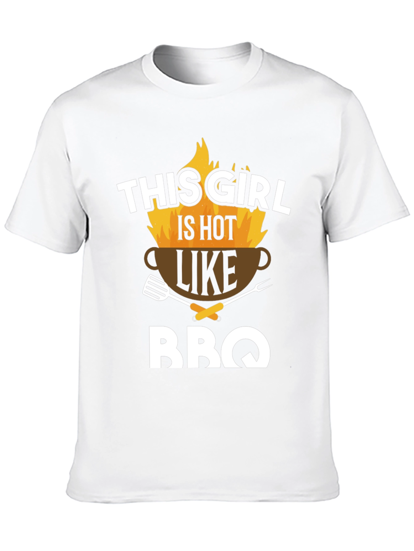 Black Hot Girl BBQ Graphic Tee view 10