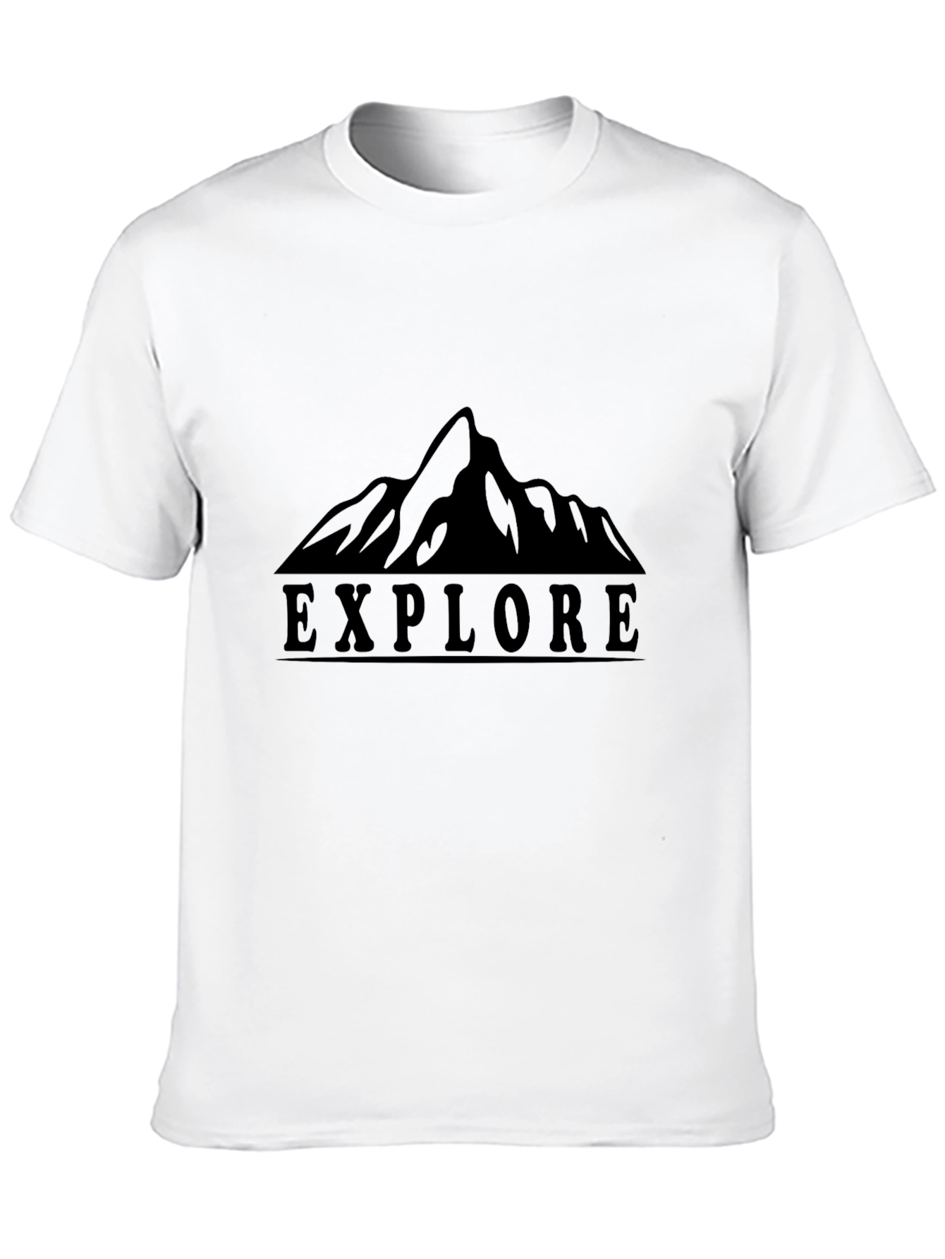 Black Explore Mountain Graphic Tee - Adventure Awaits! view 10
