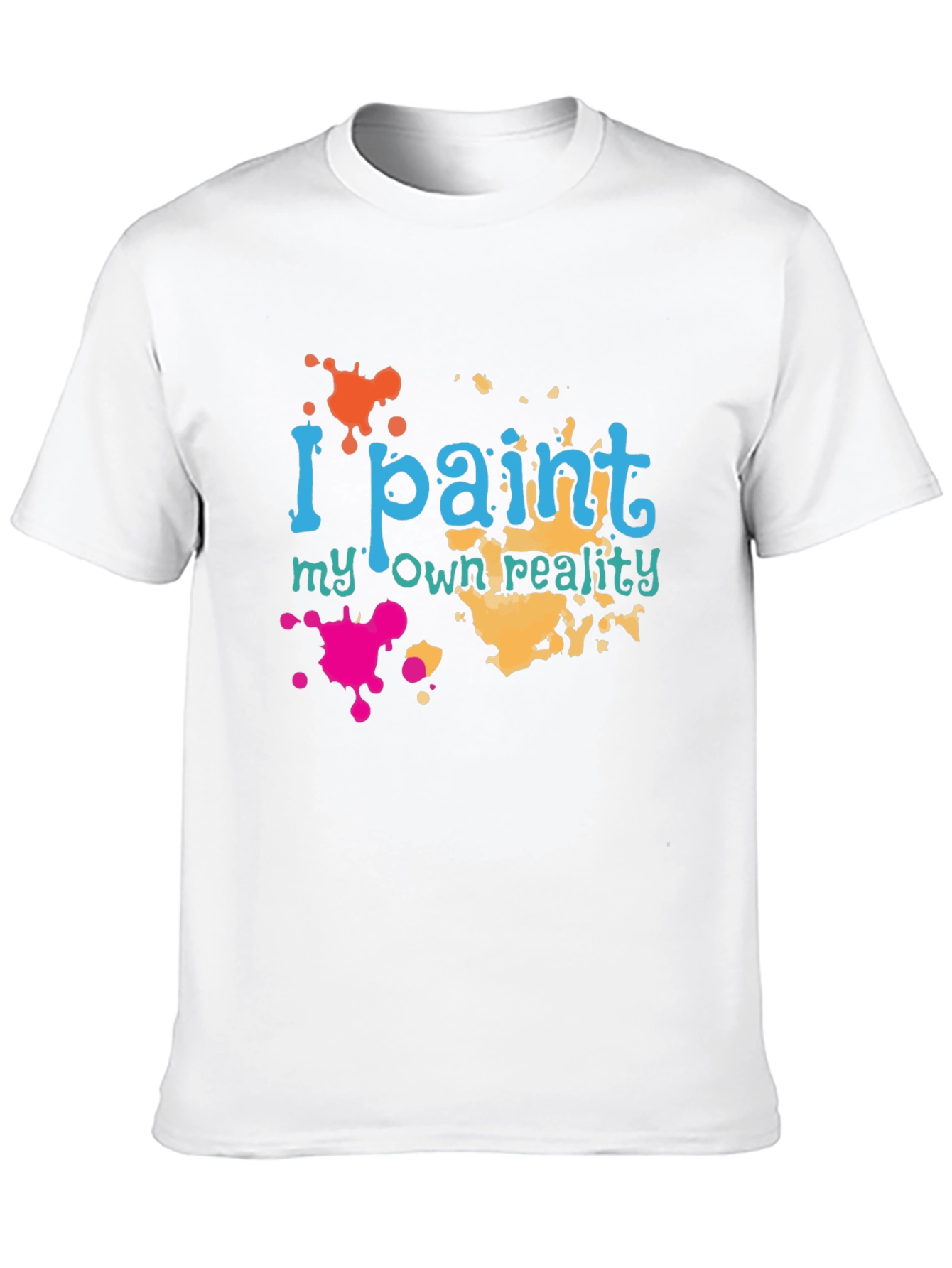 Black I Paint My Own Reality Black Graphic Tee view 10