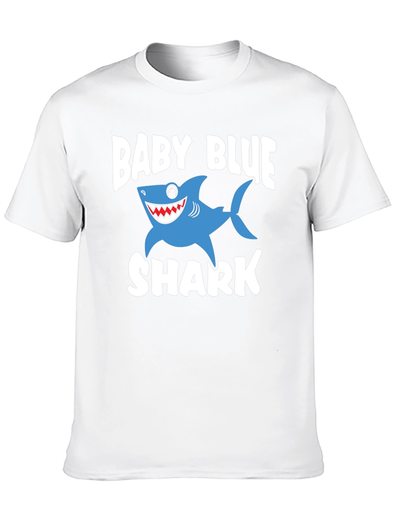 Black Baby Blue Shark Graphic T-Shirt view 10