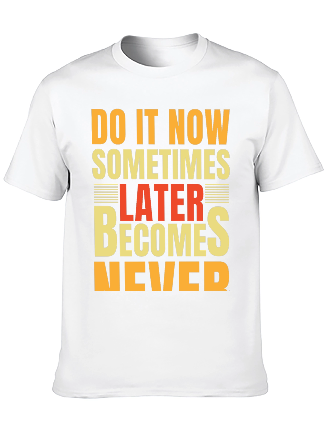 Black Inspirational "Do It Now" Graphic Tee view 10