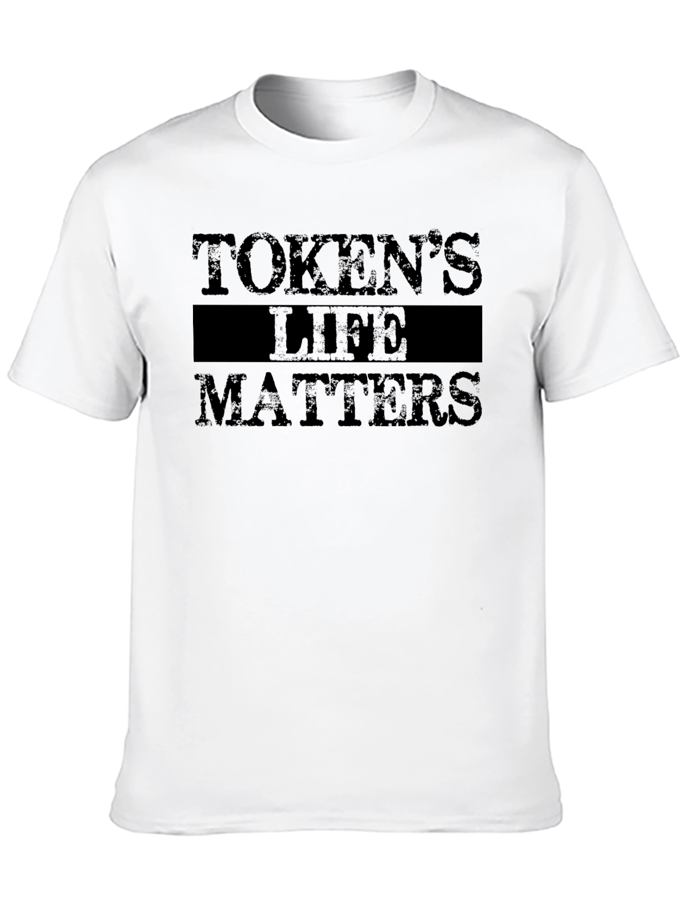 Black Token's Life Matters Black Graphic Tee view 10
