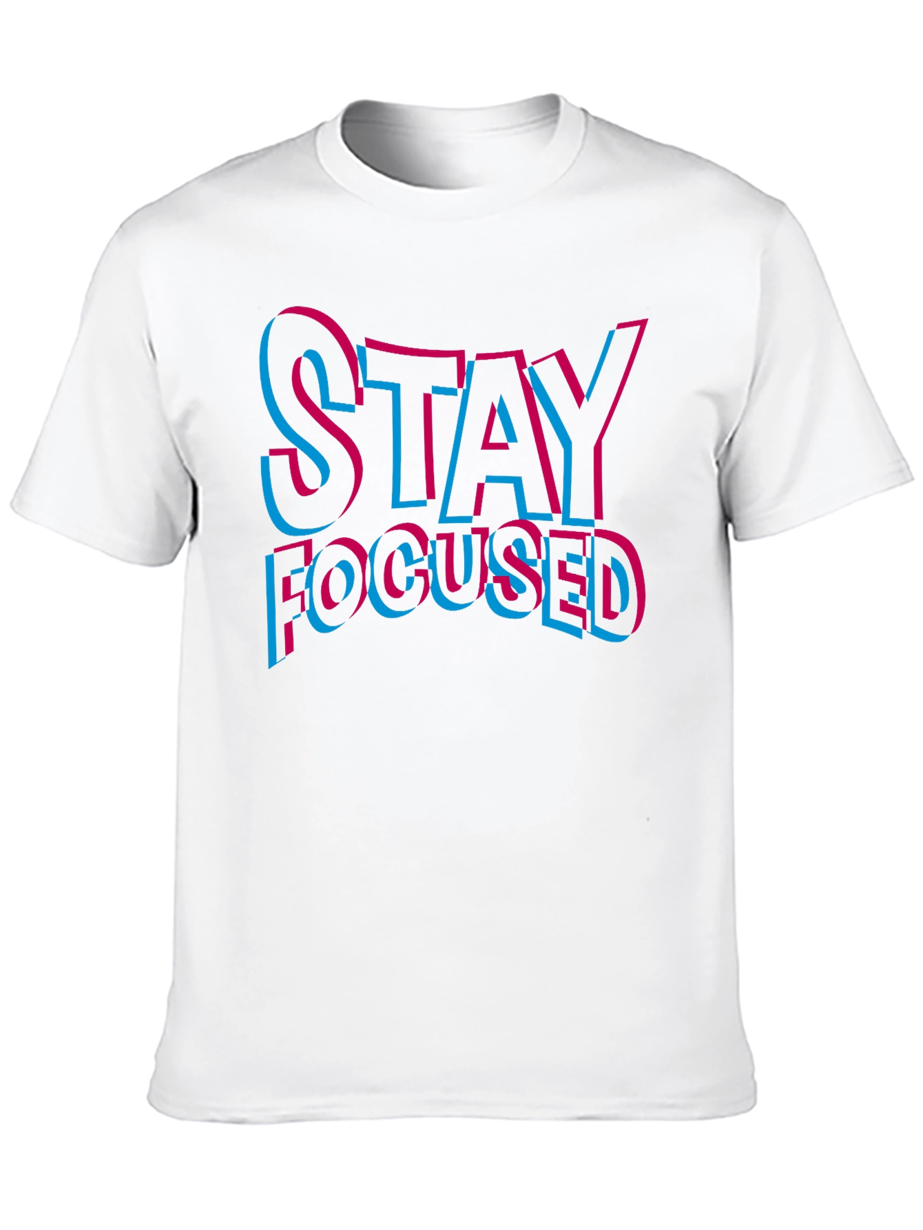 Black Stay Focused Graphic T-Shirt - Men's Black Tee view 10