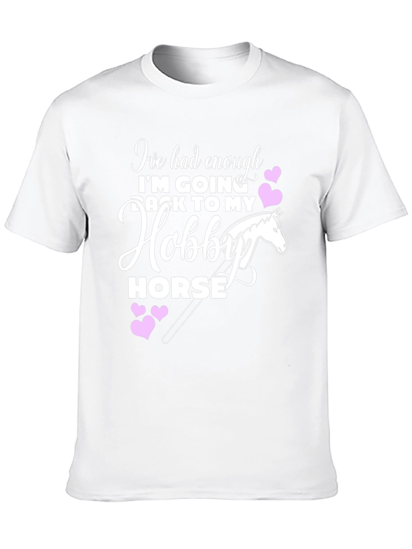 Black Hobby Horse T-Shirt - Adult Humor Tee view 10