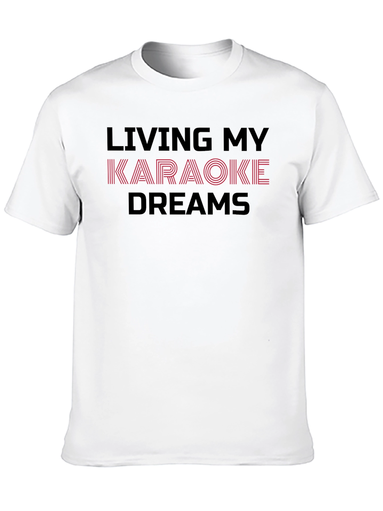 Black Karaoke Dreams Graphic Tee - Black Cotton T-Shirt view 10
