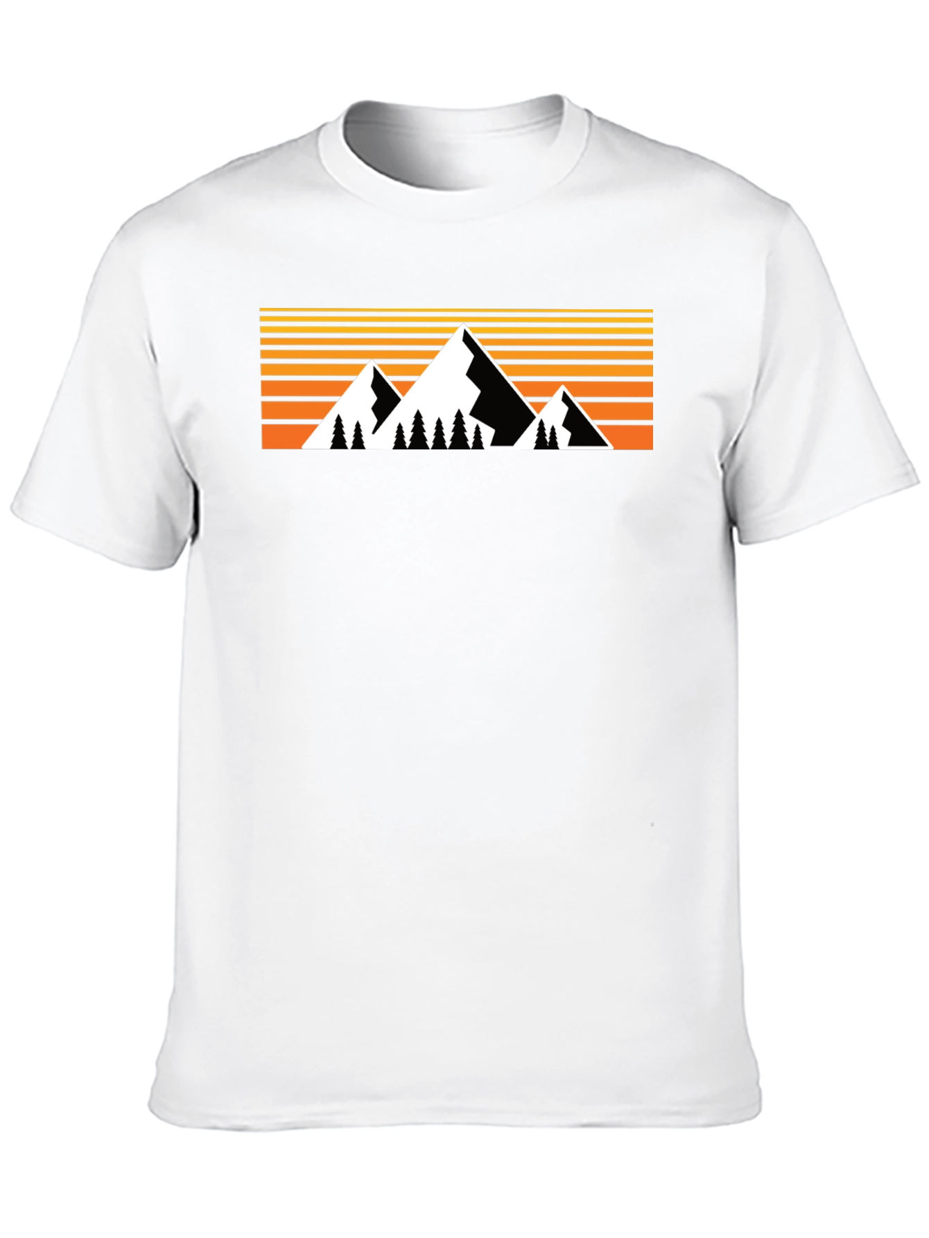 Black Mountain Sunset Graphic T-Shirt - Nature Inspired Design view 10