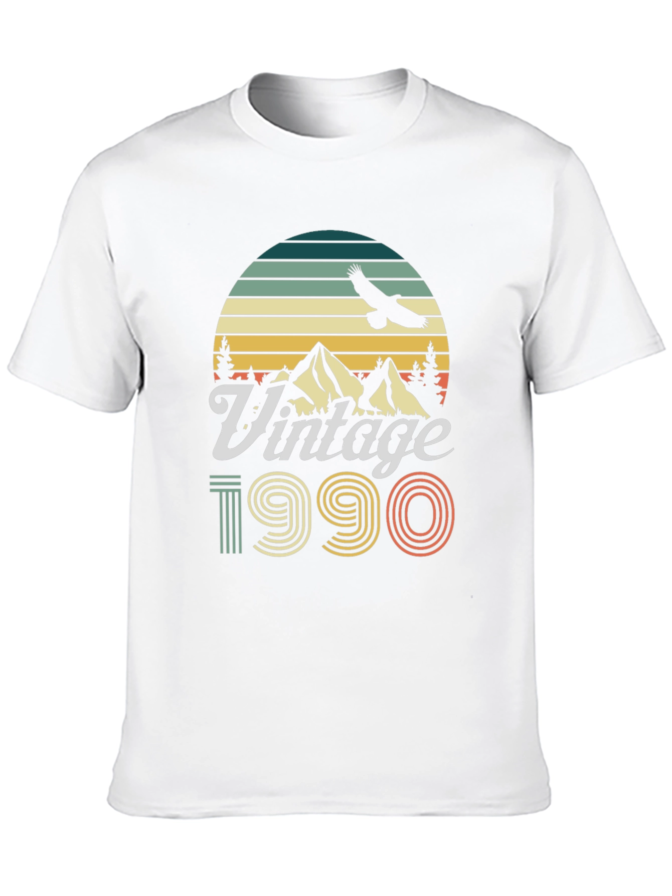 Black Vintage 1990 T-Shirt Retro Style Birthday Gift view 10