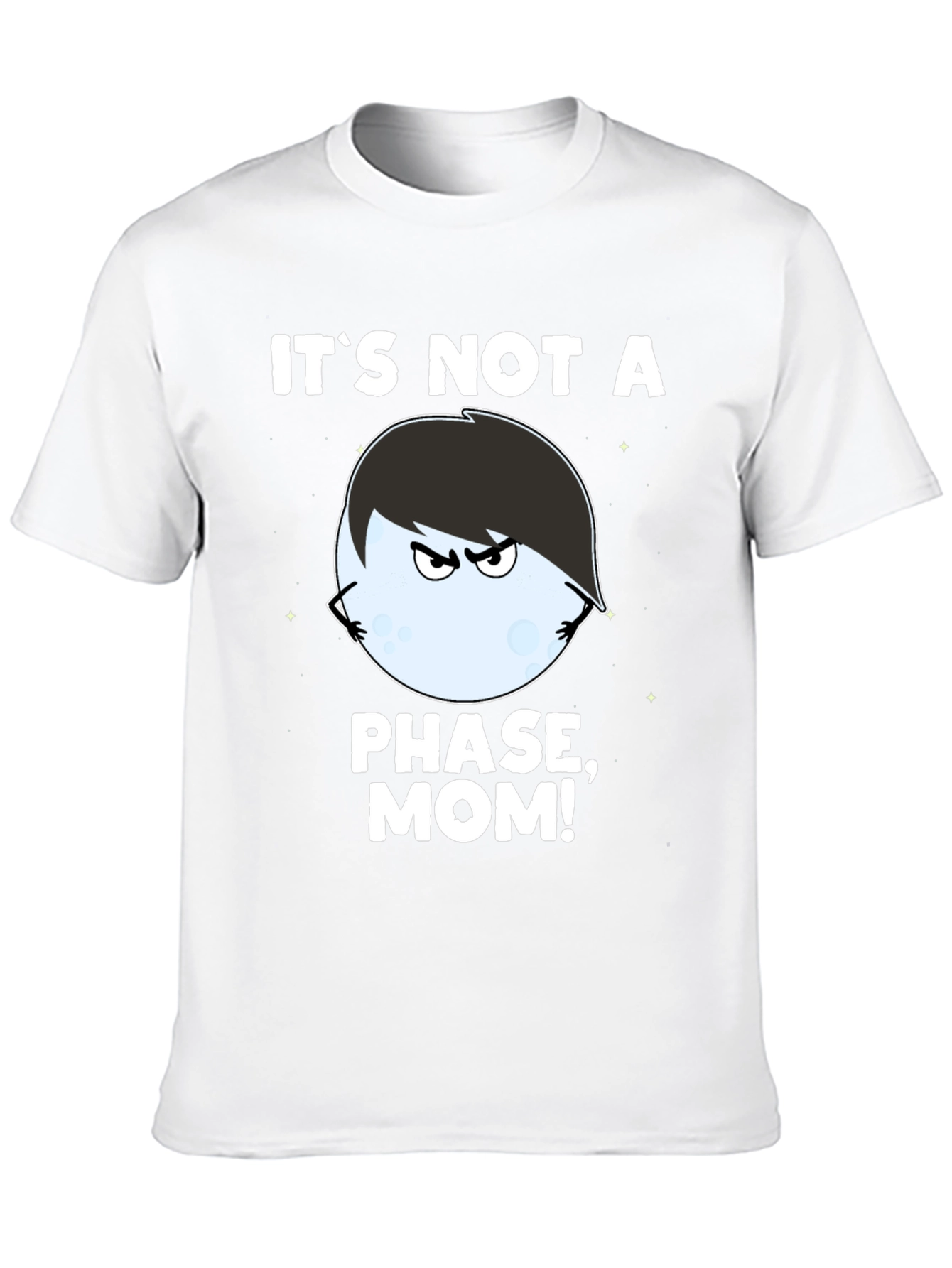 Black Emo Moon Phase Graphic Tee view 10