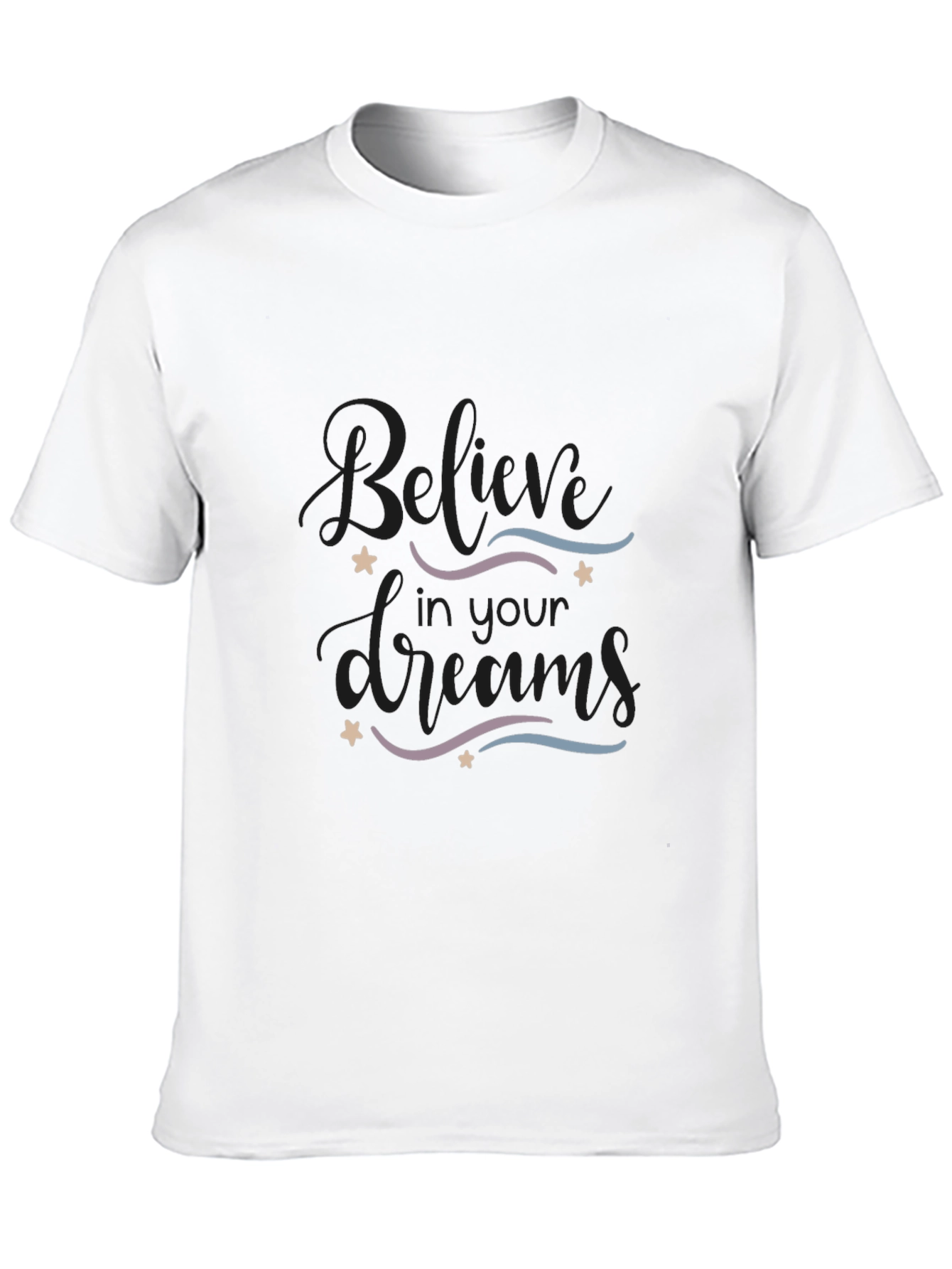 Black Believe In Your Dreams Graphic Tee - Black view 10
