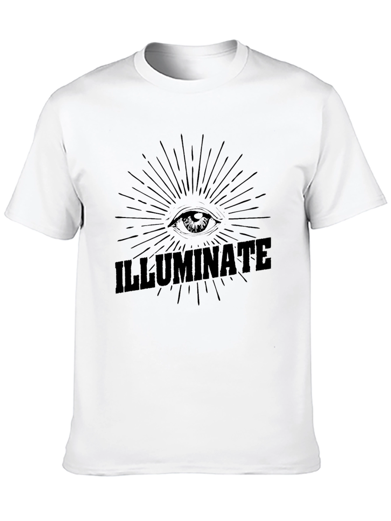 Black Illuminati Eye T-Shirt - Conspiracy Graphic Tee view 10