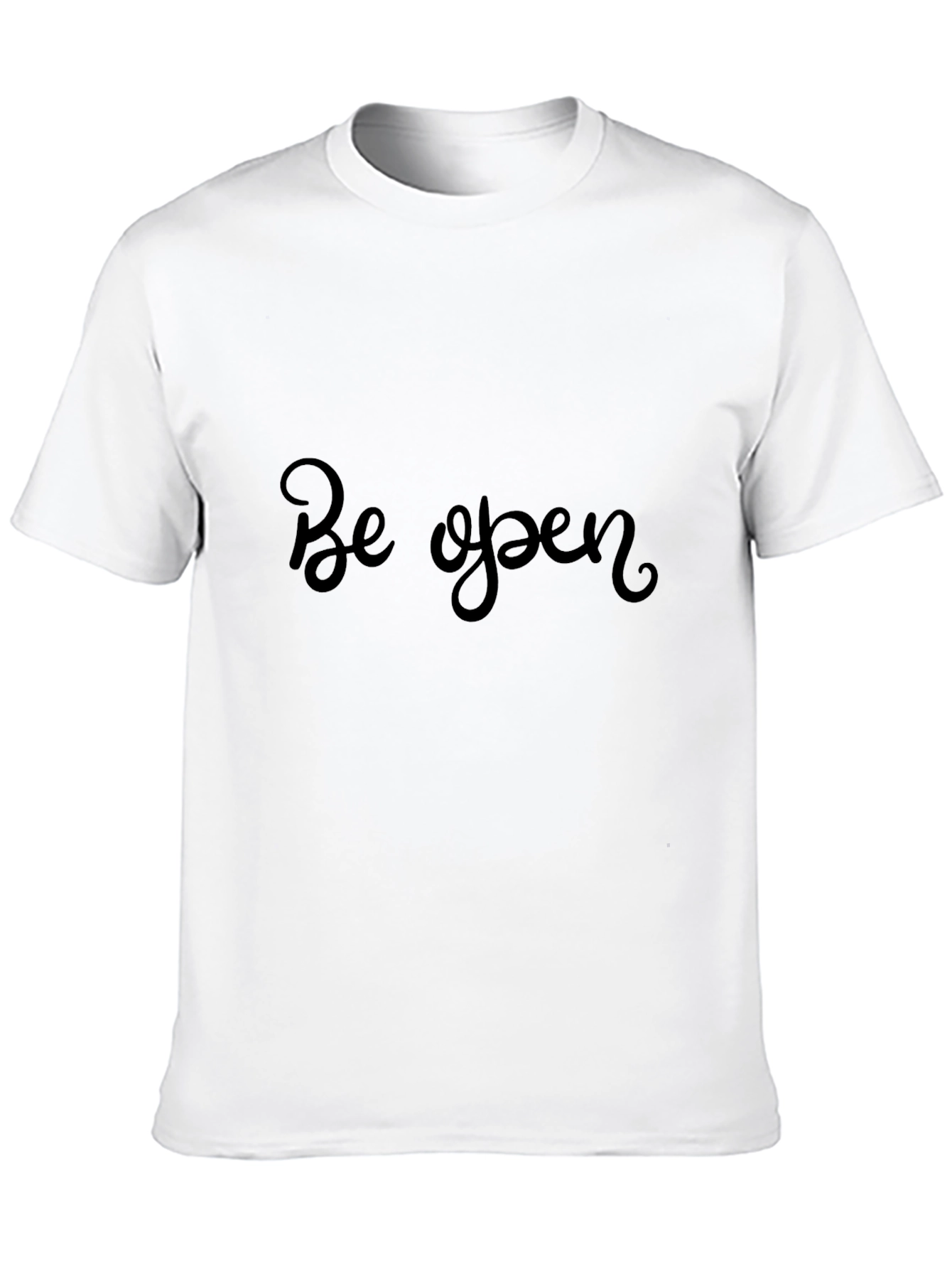 Black Be Open Black T-Shirt - Stylish Comfort view 10