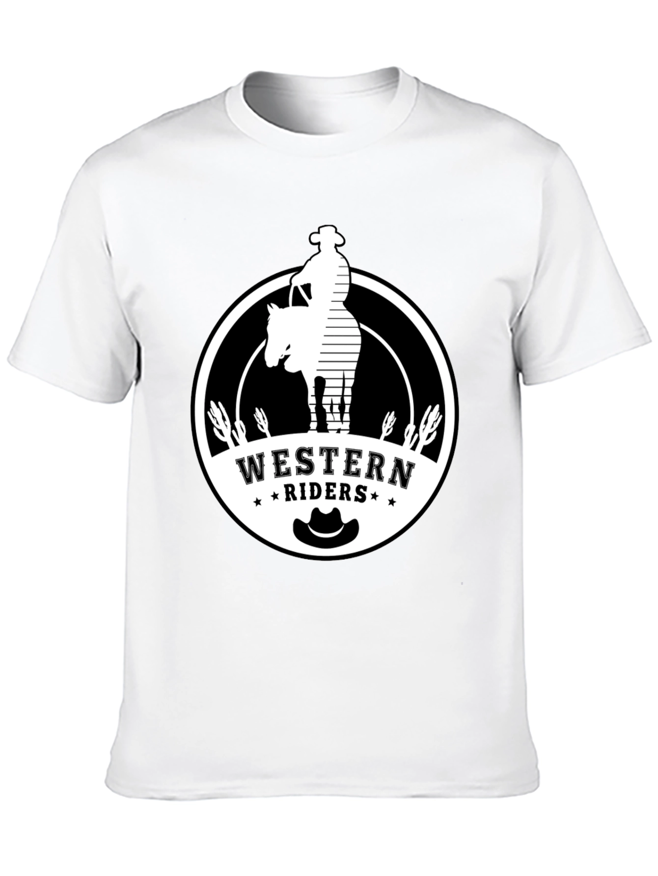 Black Western Riders Graphic T-Shirt - Cowboy Style view 10
